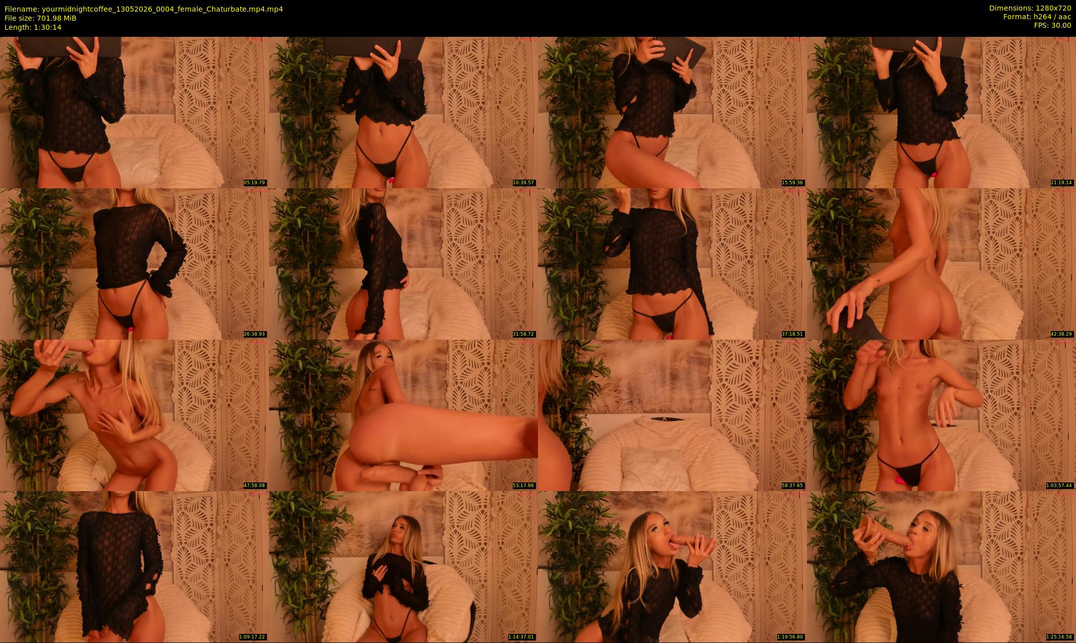 yourmidnightcoffee — 91 minute Chaturbate female cam show recording, 720p, May 13, 2026