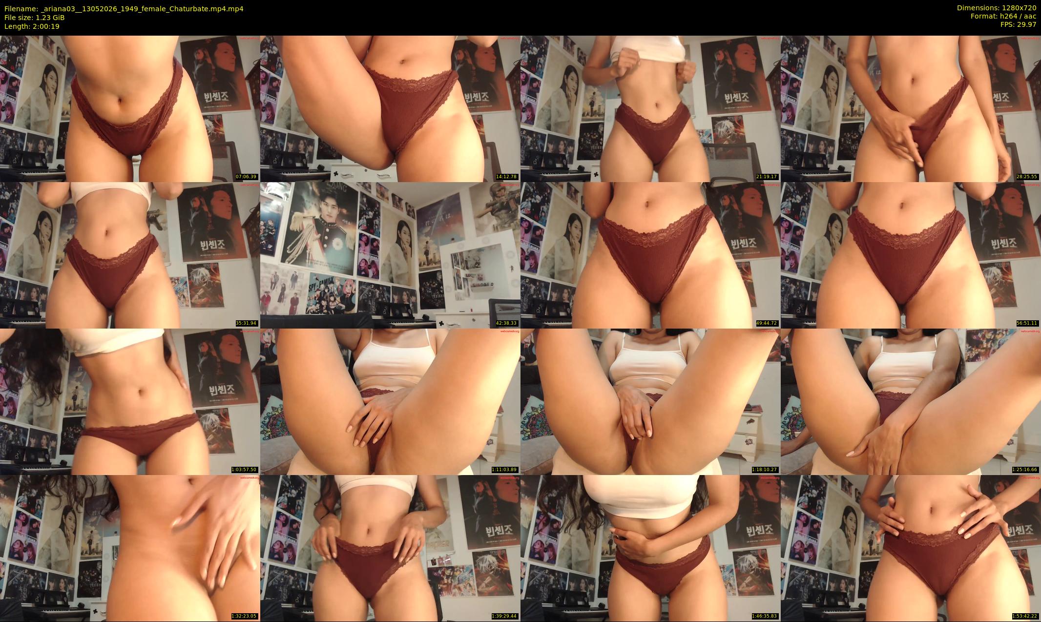 _ariana03_ — 121 minute Chaturbate female cam show recording, 720p, May 13, 2026