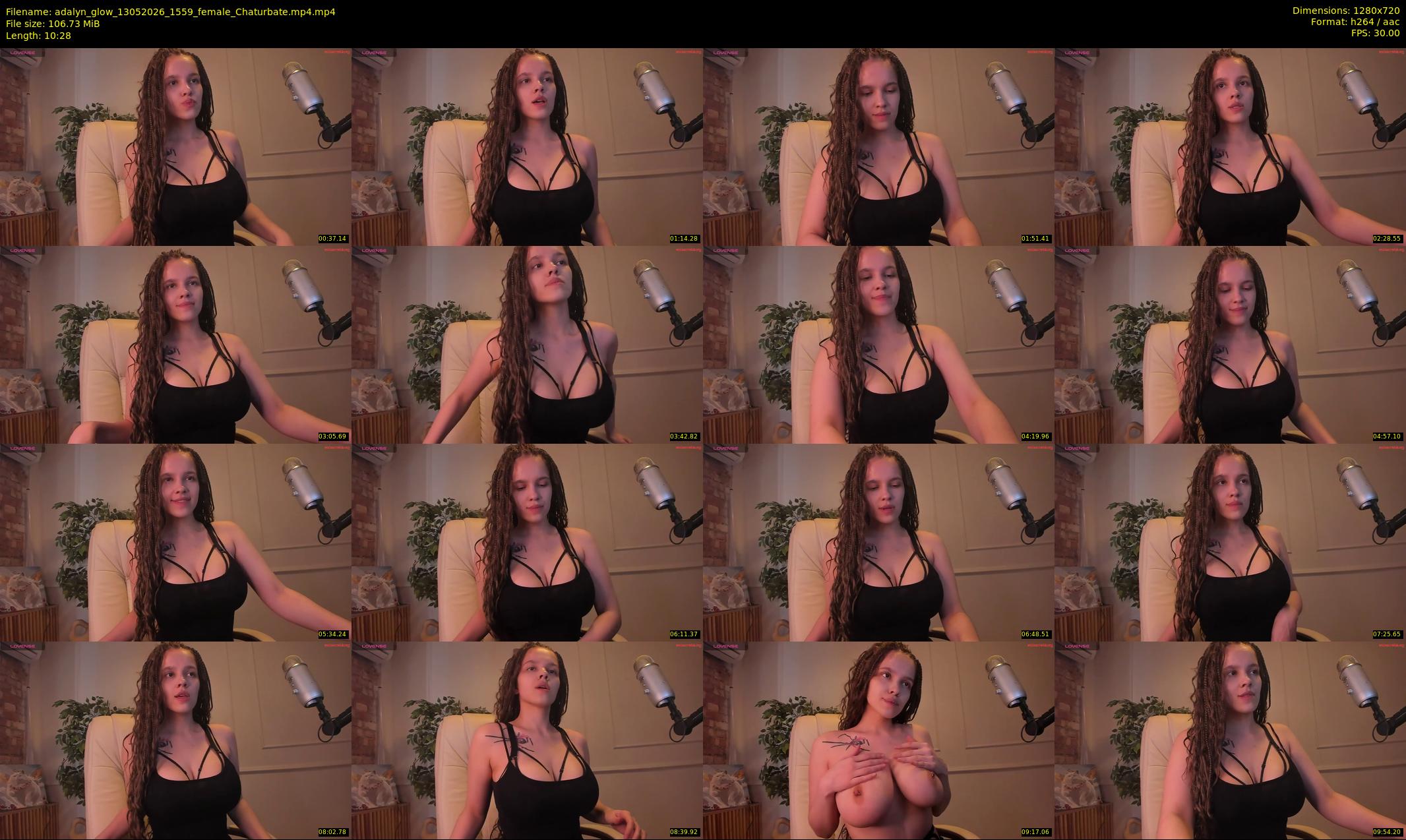 adalyn_glow — 11 minute Chaturbate female cam show recording, 720p, May 13, 2026