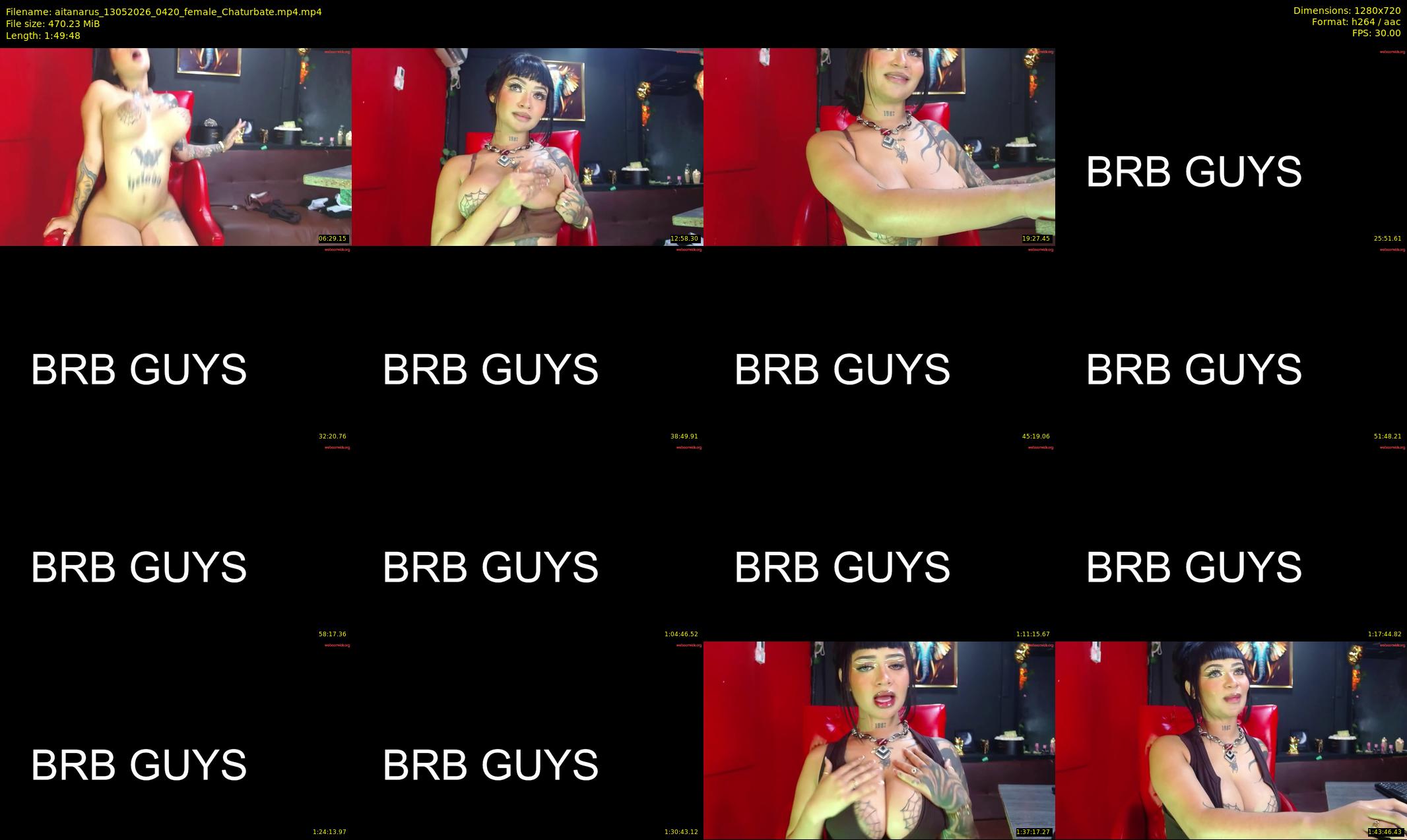 aitanarus — 110 minute Chaturbate female cam show recording, 720p, May 13, 2026