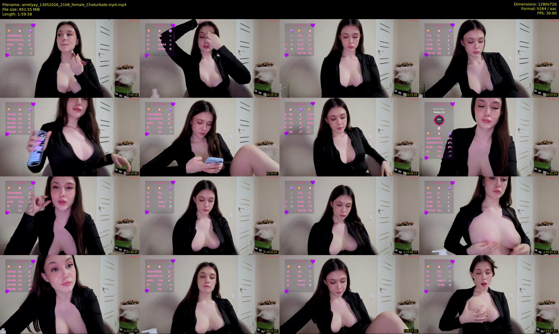 amelyay — 120 minute Chaturbate female cam show recording, 720p, May 13, 2026