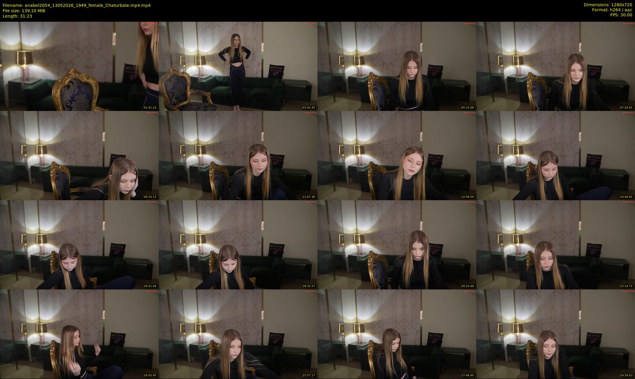 anabel2054 — 32 minute Chaturbate female cam show recording, 720p, May 13, 2026