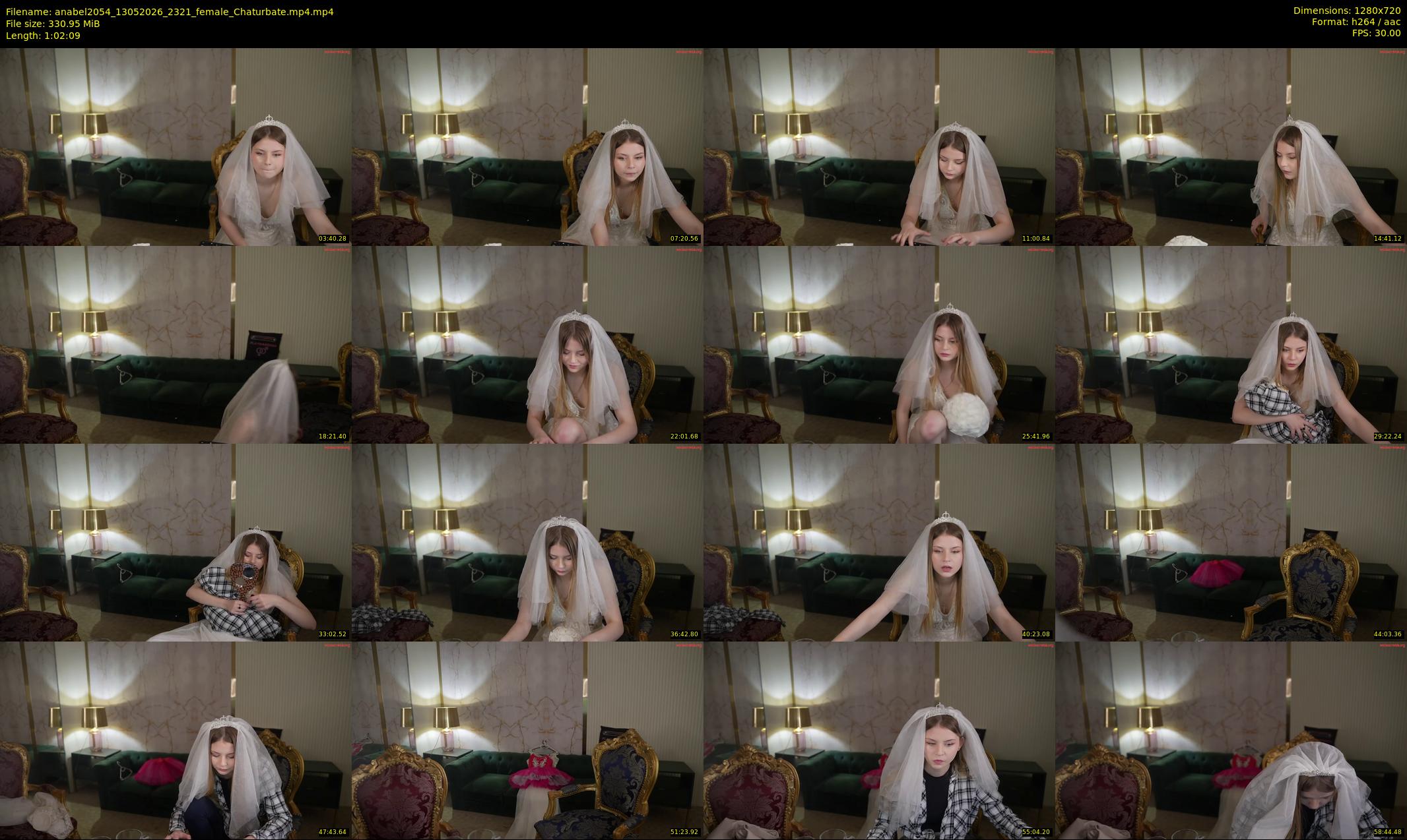 anabel2054 — 63 minute Chaturbate female cam show recording, 720p, May 13, 2026