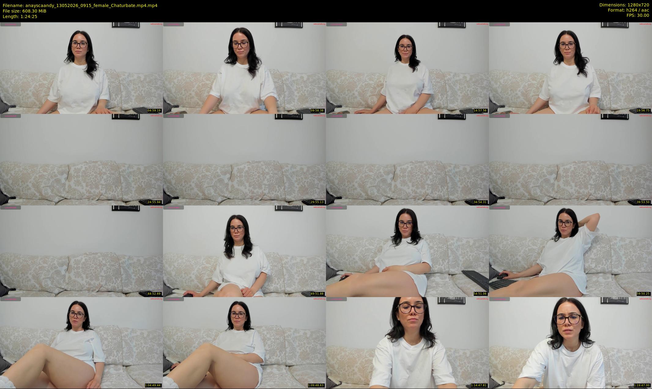anayscaandy — 85 minute Chaturbate female cam show recording, 720p, May 13, 2026