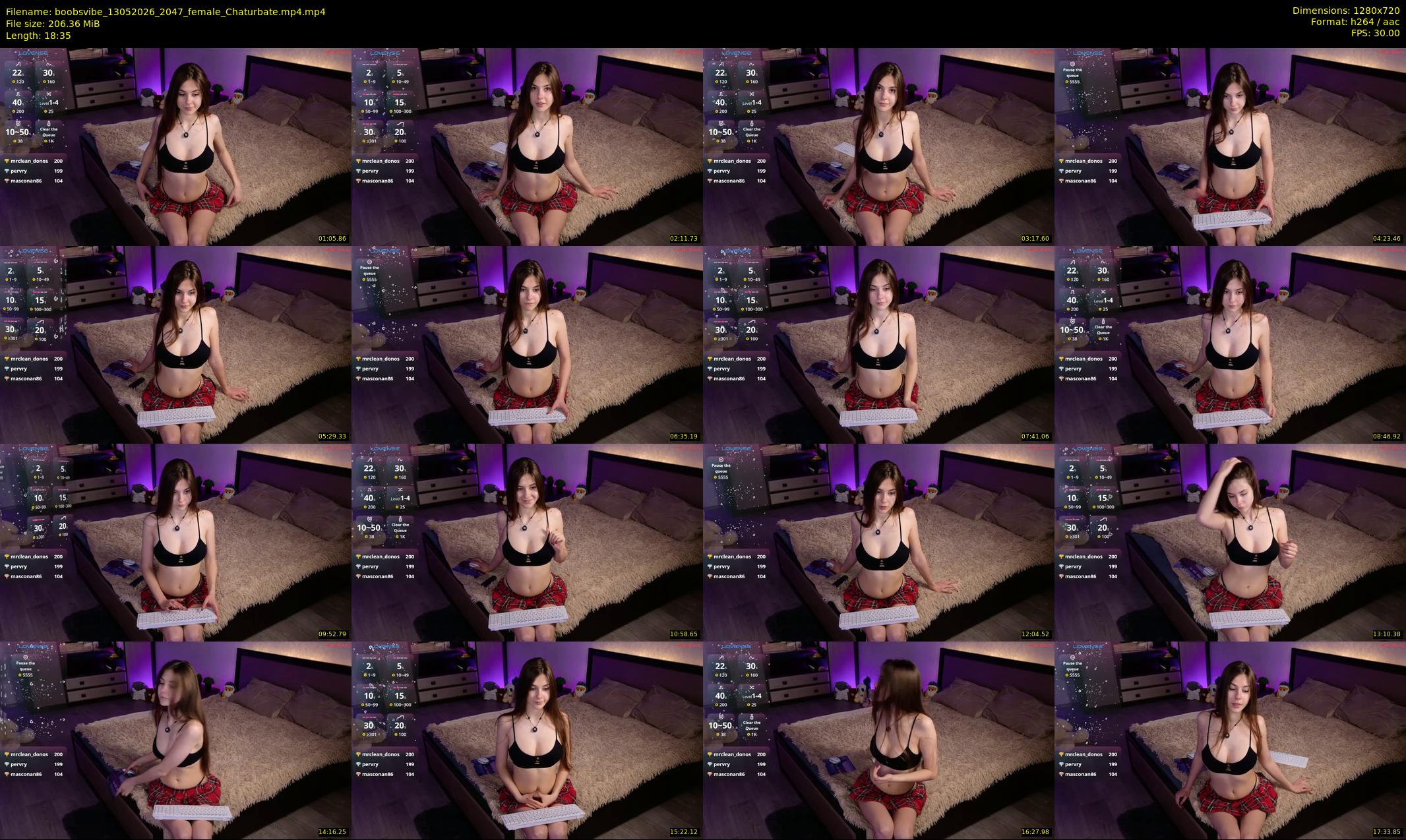 boobsvibe — 19 minute Chaturbate female cam show recording, 720p, May 13, 2026