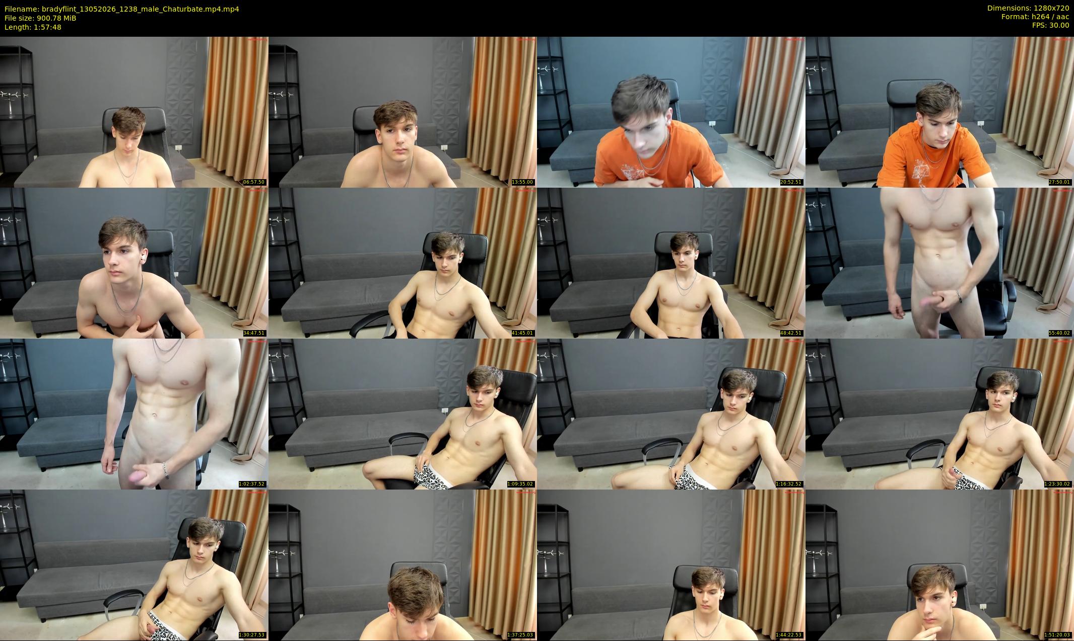 bradyflint — 118 minute Chaturbate male cam show recording, 720p, May 13, 2026