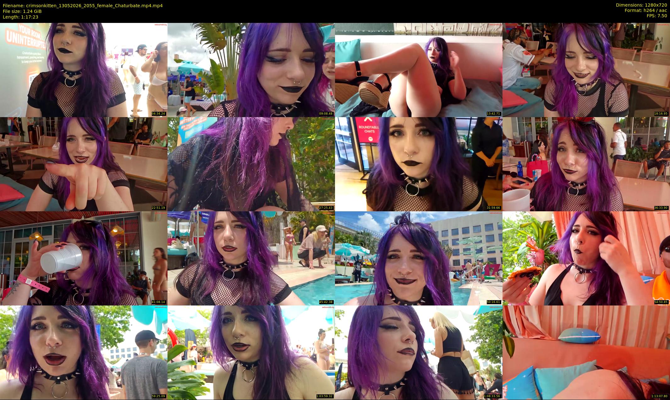 crimsonkitten — 78 minute Chaturbate female cam show recording, 720p, May 13, 2026