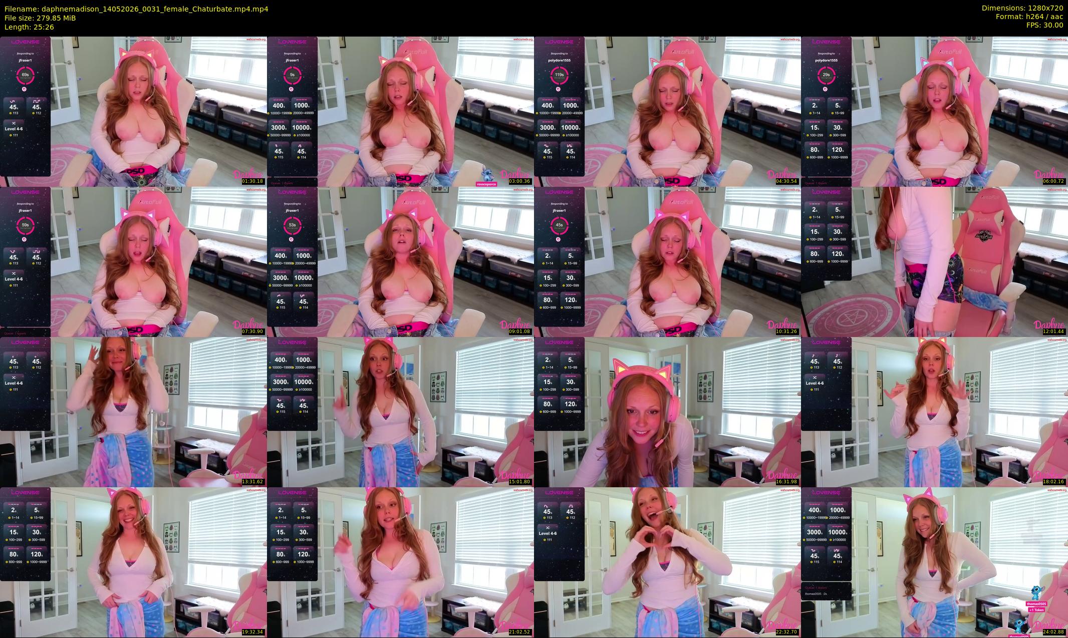 daphnemadison — 26 minute Chaturbate couple cam show recording, 720p, May 14, 2026