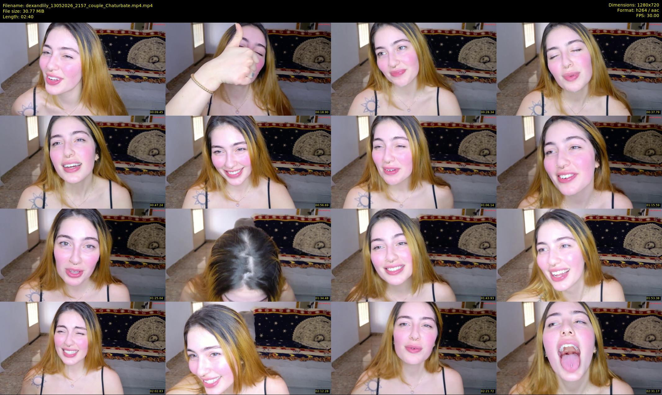 dexandlily — 3 minute Chaturbate couple cam show recording, 720p, May 13, 2026