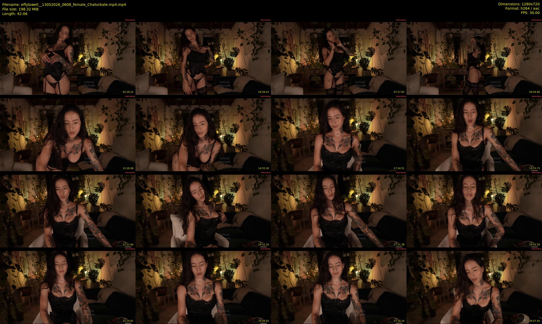 effylowell_ — 43 minute Chaturbate female cam show recording, 720p, May 13, 2026
