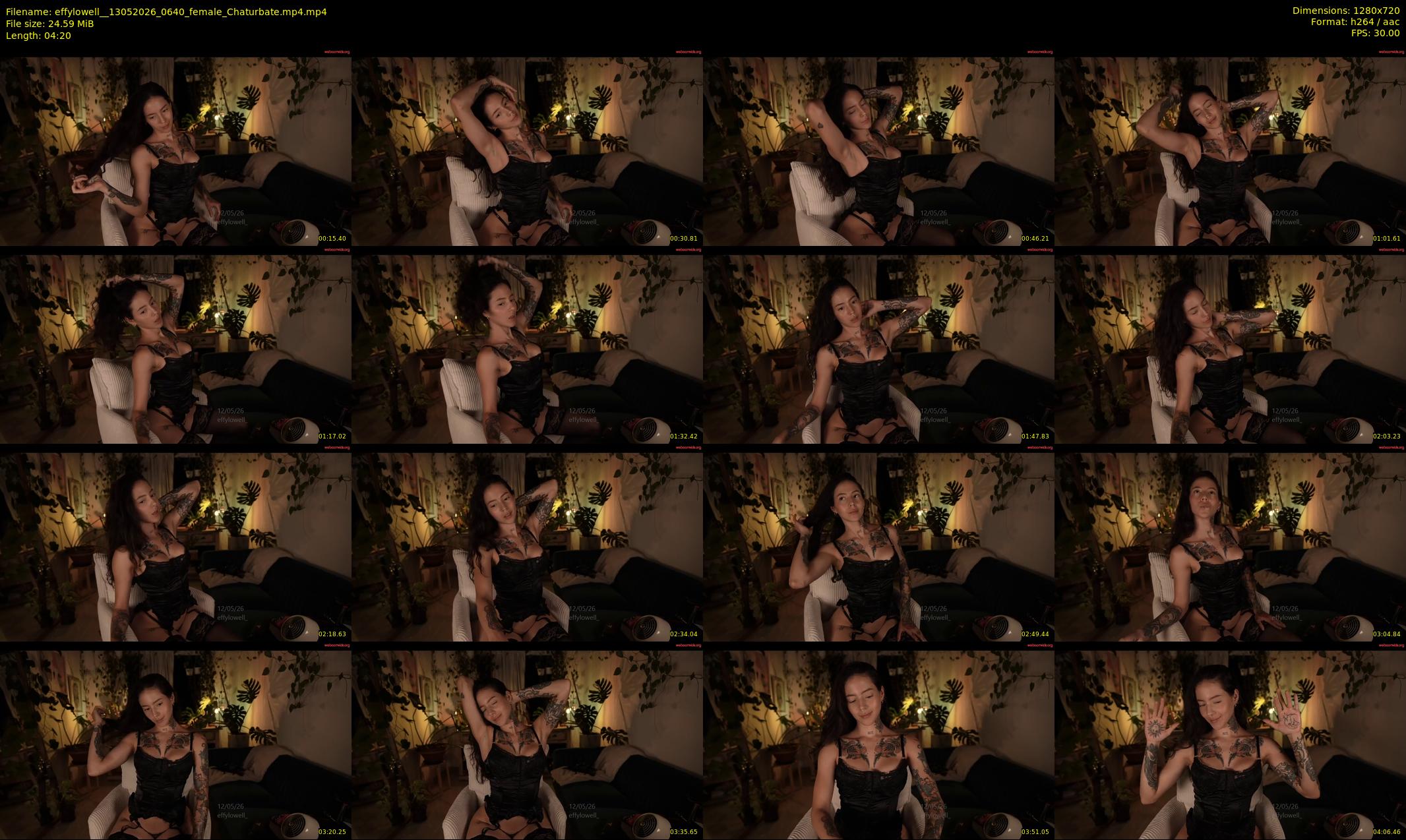 effylowell_ — 5 minute Chaturbate female cam show recording, 720p, May 13, 2026