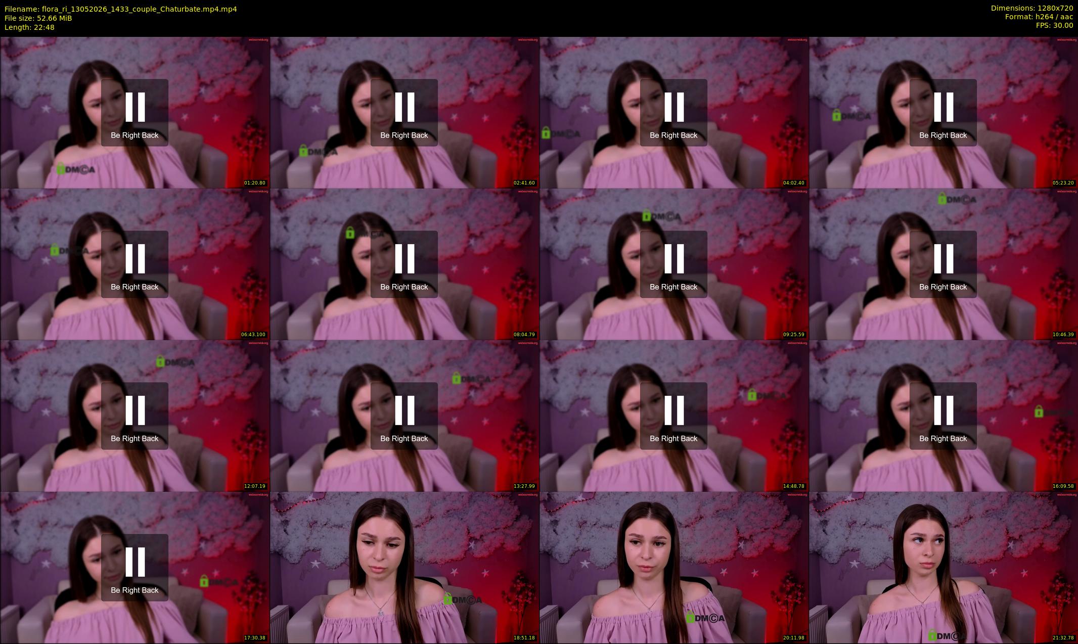 flora_ri — 23 minute Chaturbate female cam show recording, 720p, May 13, 2026