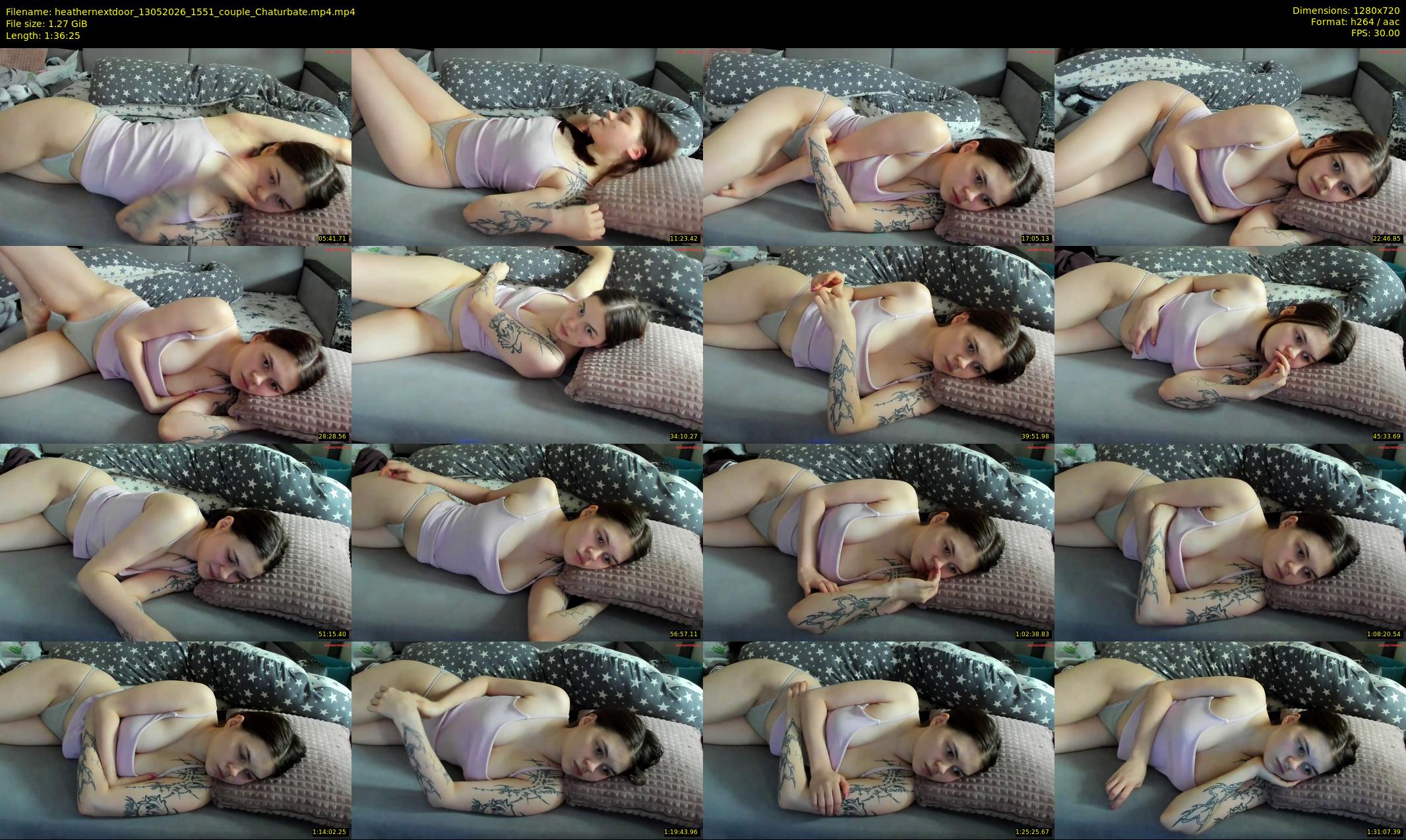 heathernextdoor — 97 minute Chaturbate female cam show recording, 720p, May 13, 2026