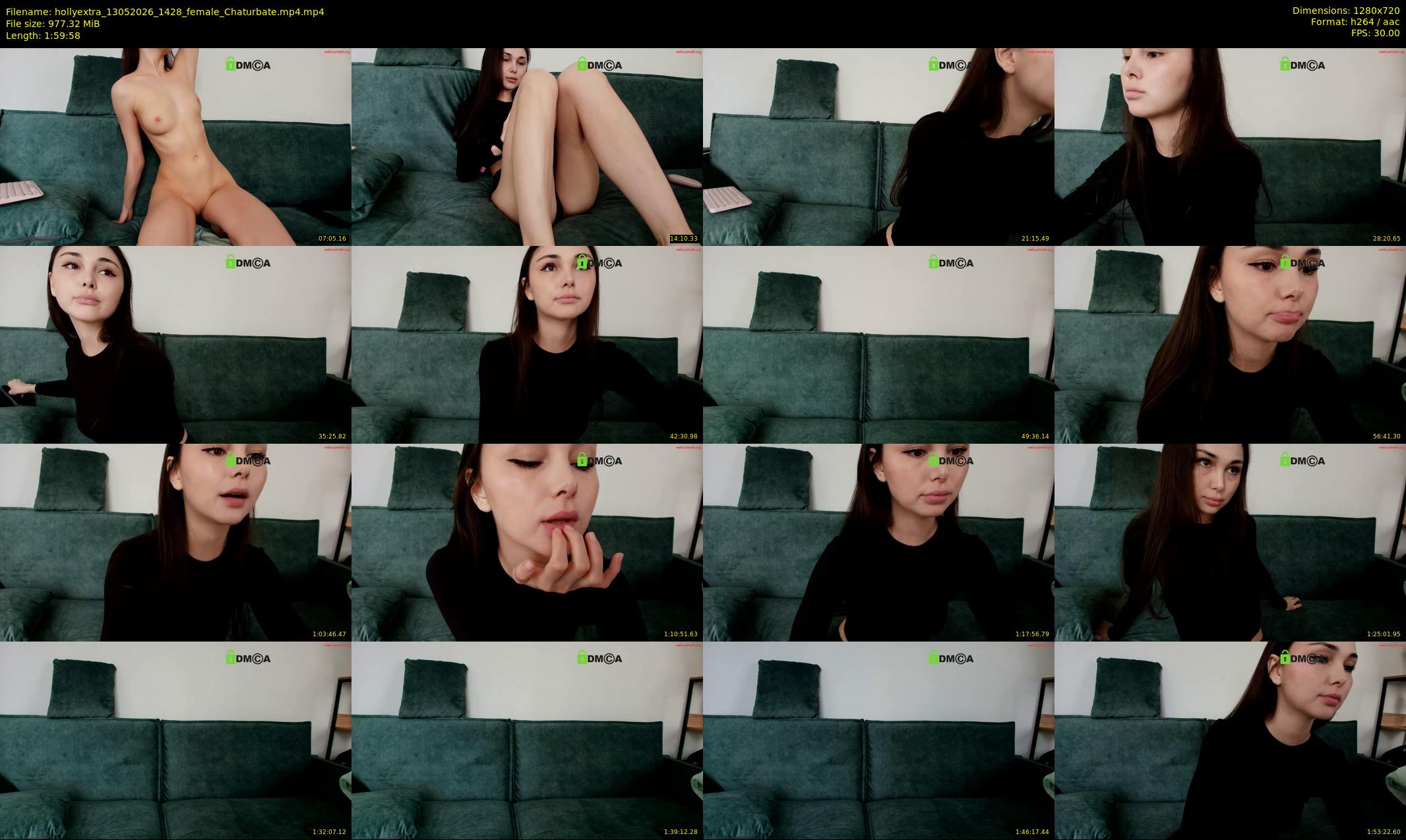 hollyextra — 120 minute Chaturbate female cam show recording, 720p, May 13, 2026