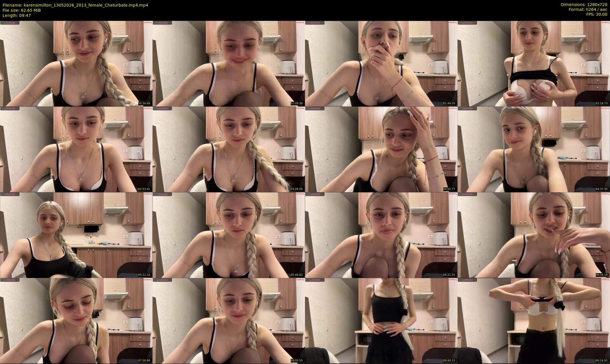 karensimilton — 10 minute Chaturbate female cam show recording, 720p, May 13, 2026