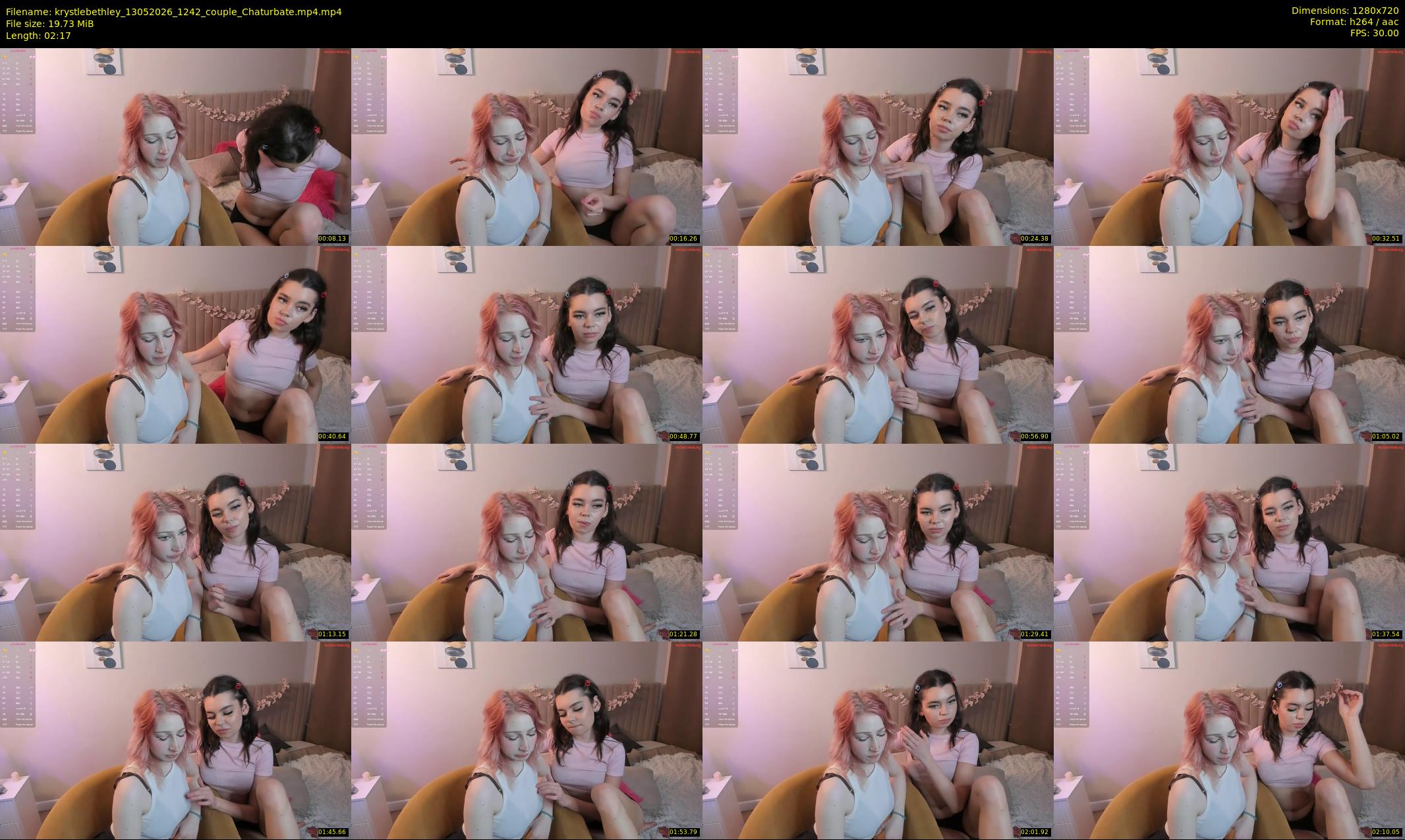 krystlebethley — 3 minute Chaturbate couple cam show recording, 720p, May 13, 2026