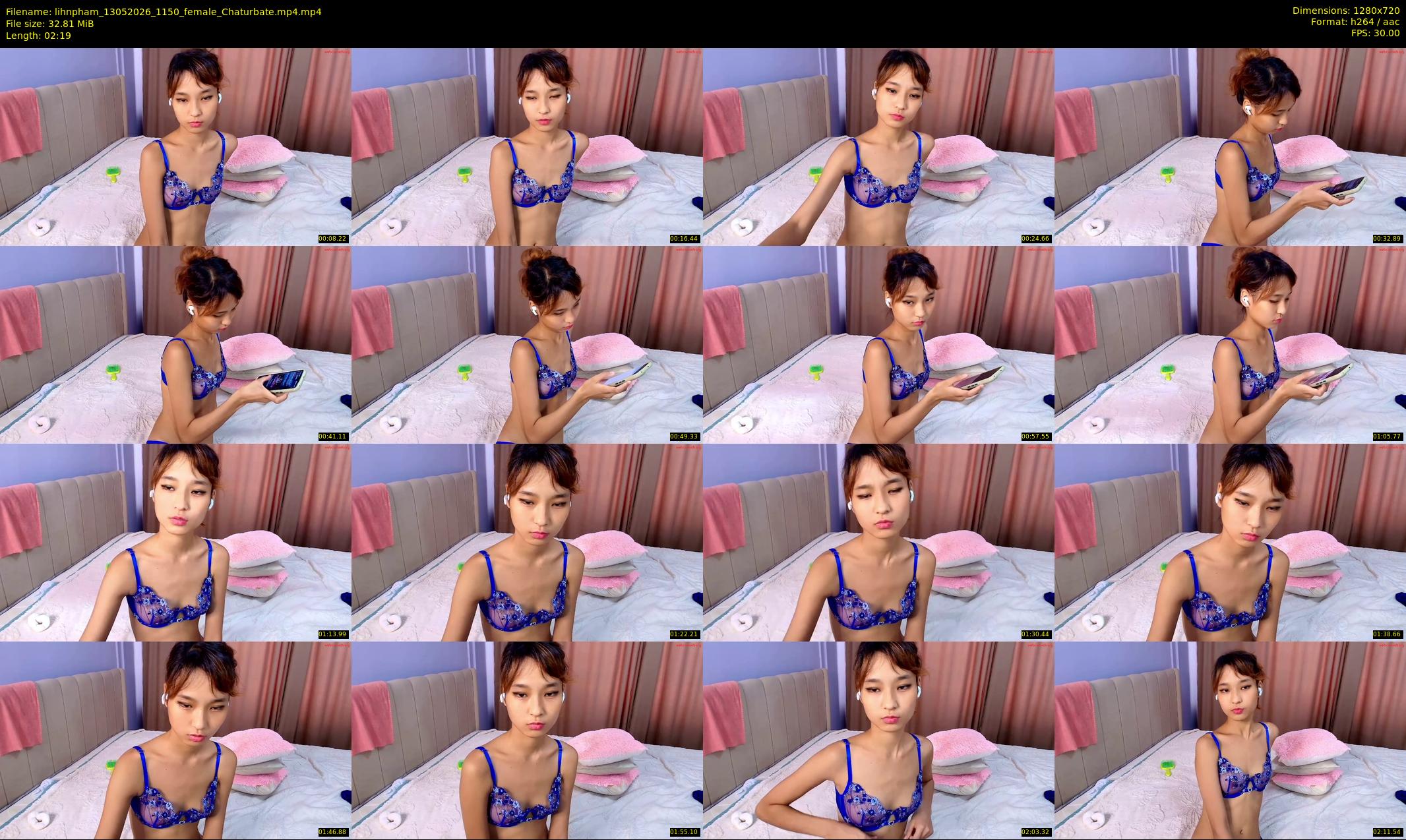 lihnpham — 3 minute Chaturbate female cam show recording, 720p, May 13, 2026