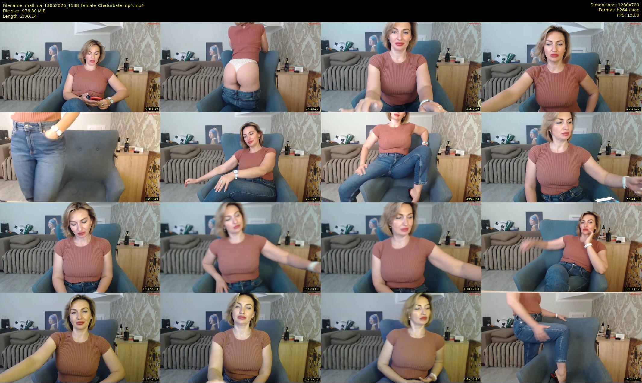 mallinia — 121 minute Chaturbate female cam show recording, 720p, May 13, 2026