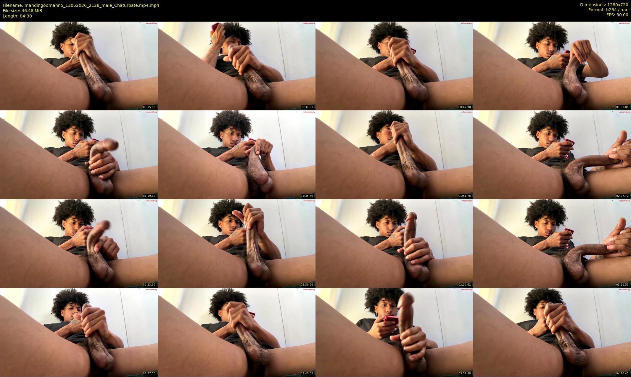 mandingoomann5 — 5 minute Chaturbate male cam show recording, 720p, May 13, 2026