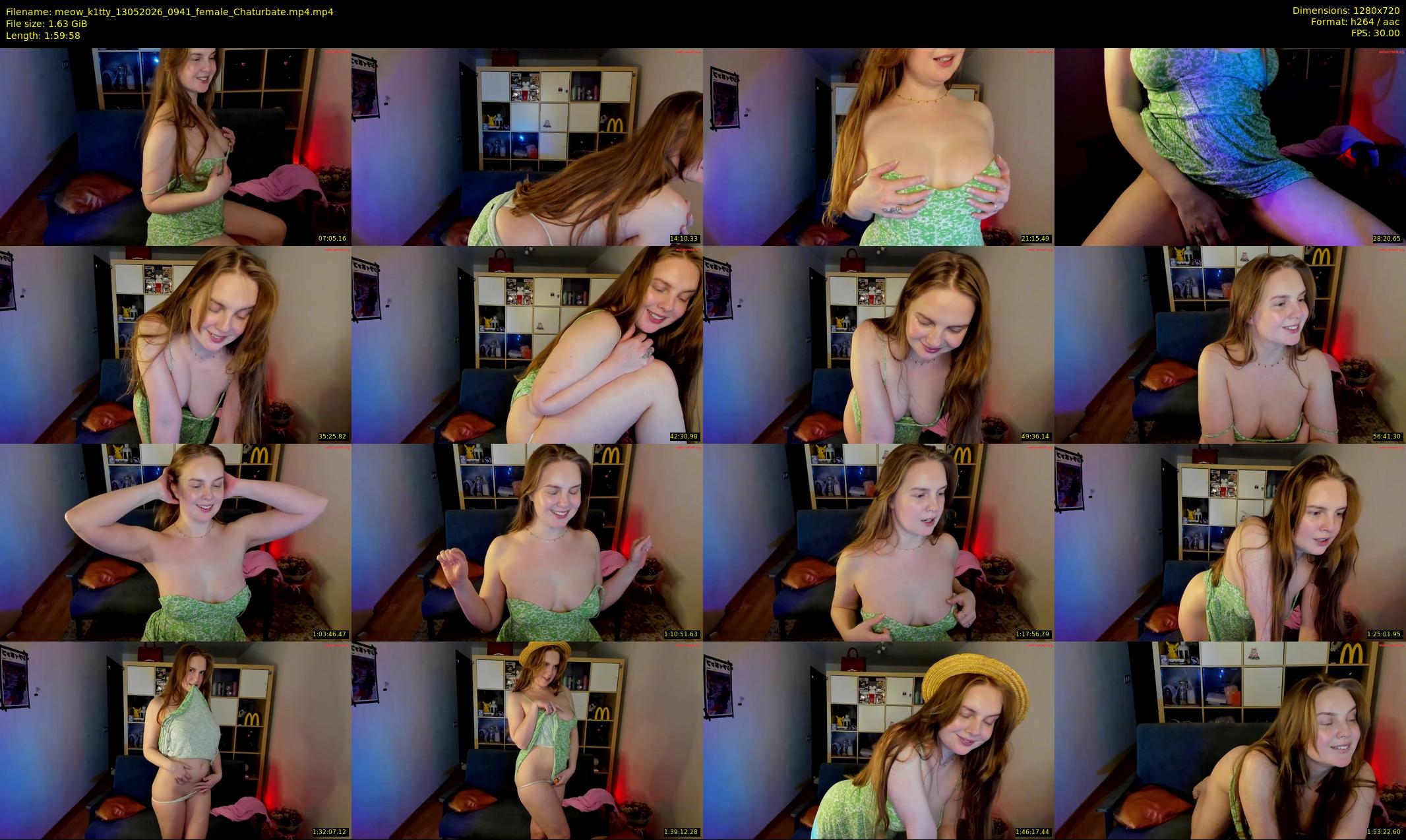 meow_k1tty — 120 minute Chaturbate female cam show recording, 720p, May 13, 2026