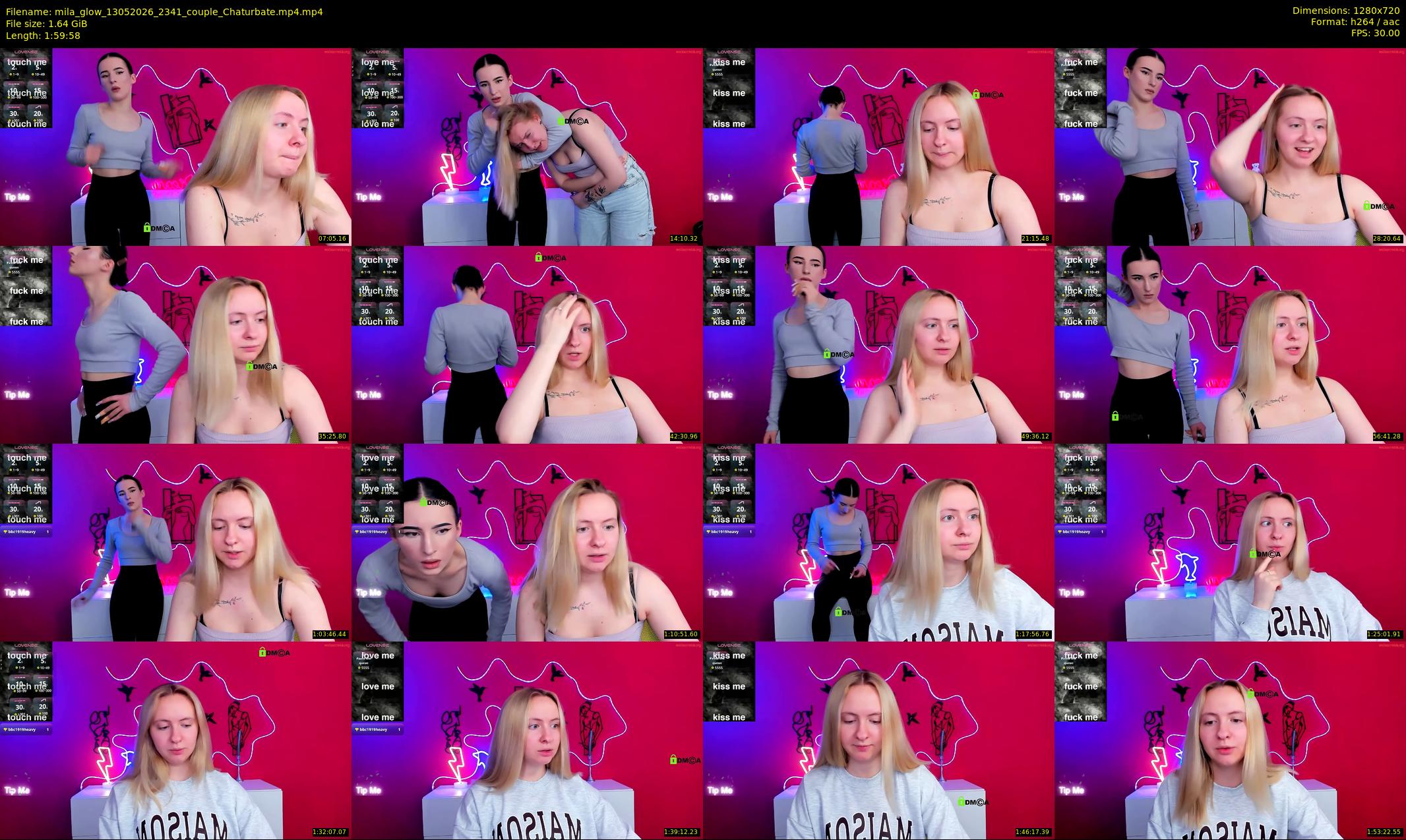 mila_glow — 120 minute Chaturbate female cam show recording, 720p, May 13, 2026
