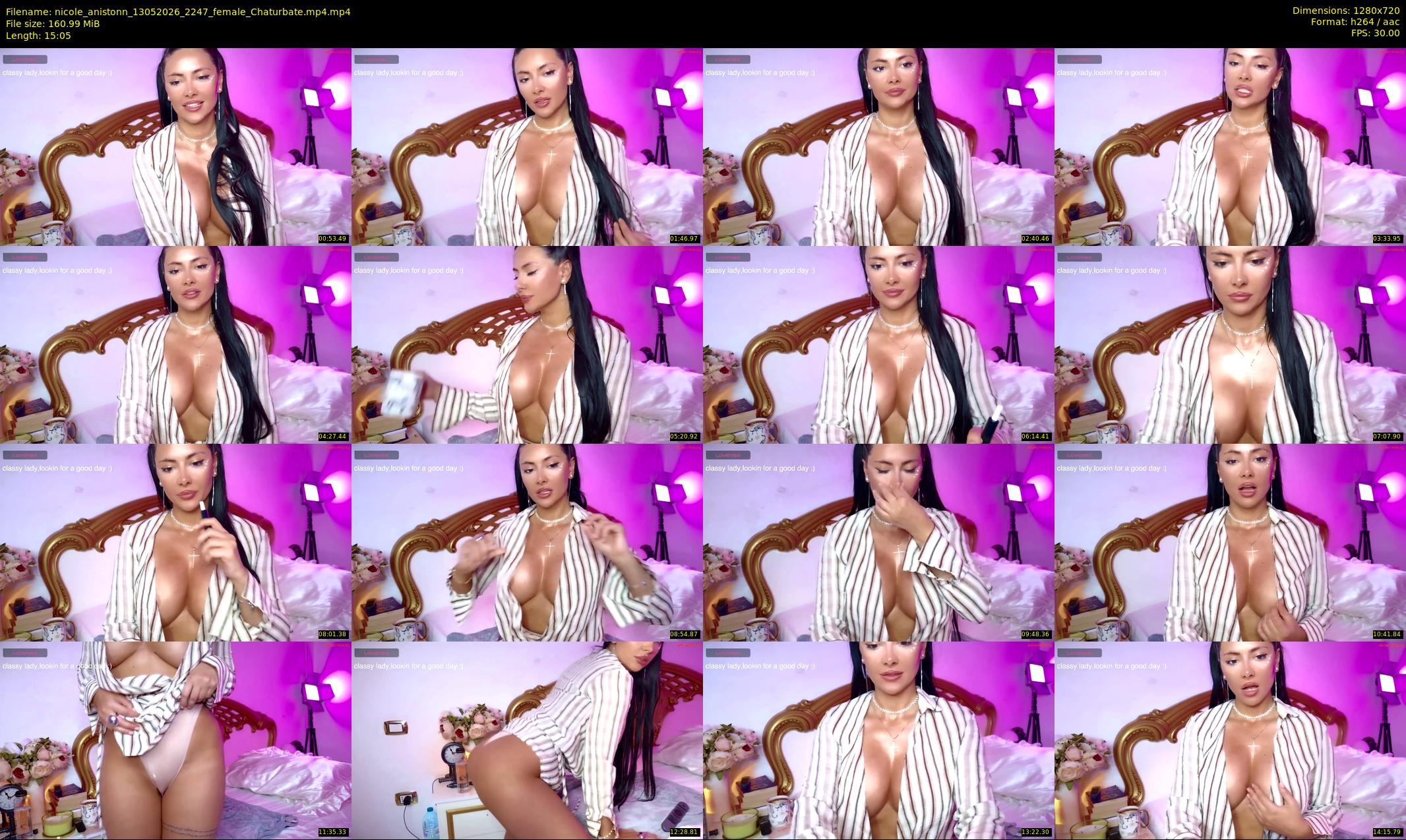 nicole_anistonn — 16 minute Chaturbate female cam show recording, 720p, May 13, 2026