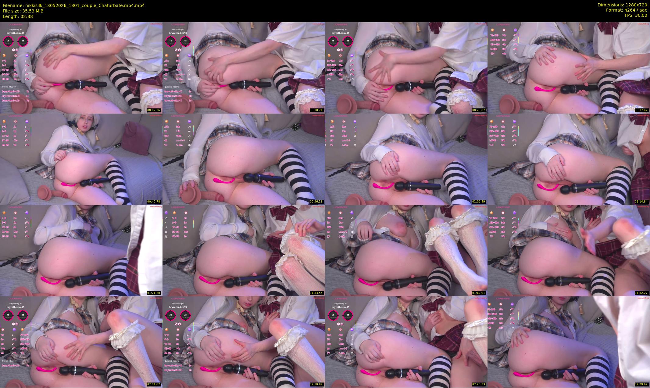 nikkisilk — 3 minute Chaturbate female cam show recording, 720p, May 13, 2026