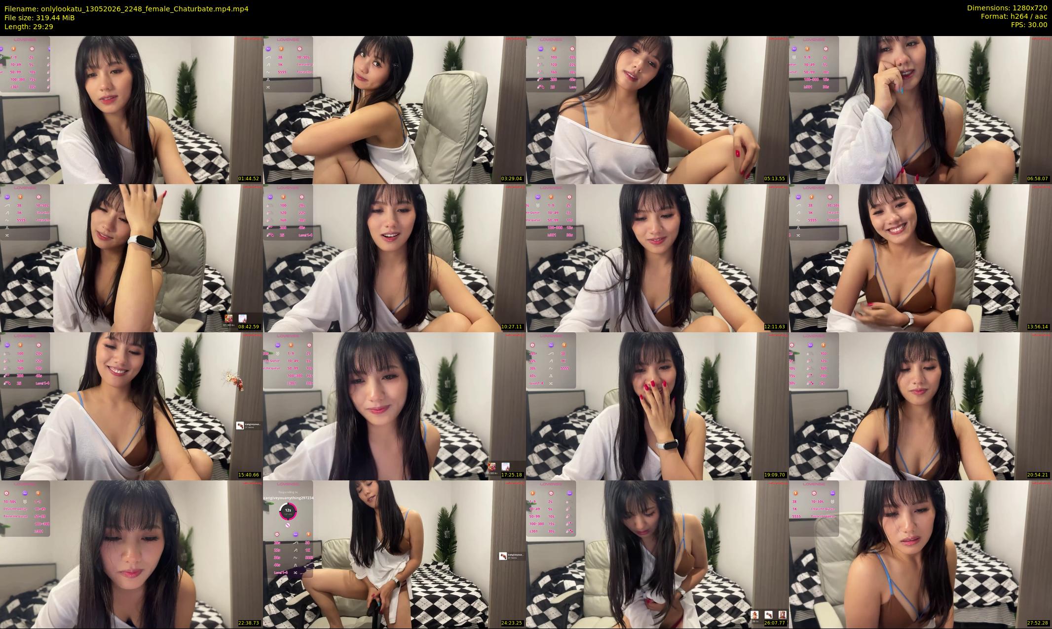 onlylookatu — 30 minute Chaturbate female cam show recording, 720p, May 13, 2026