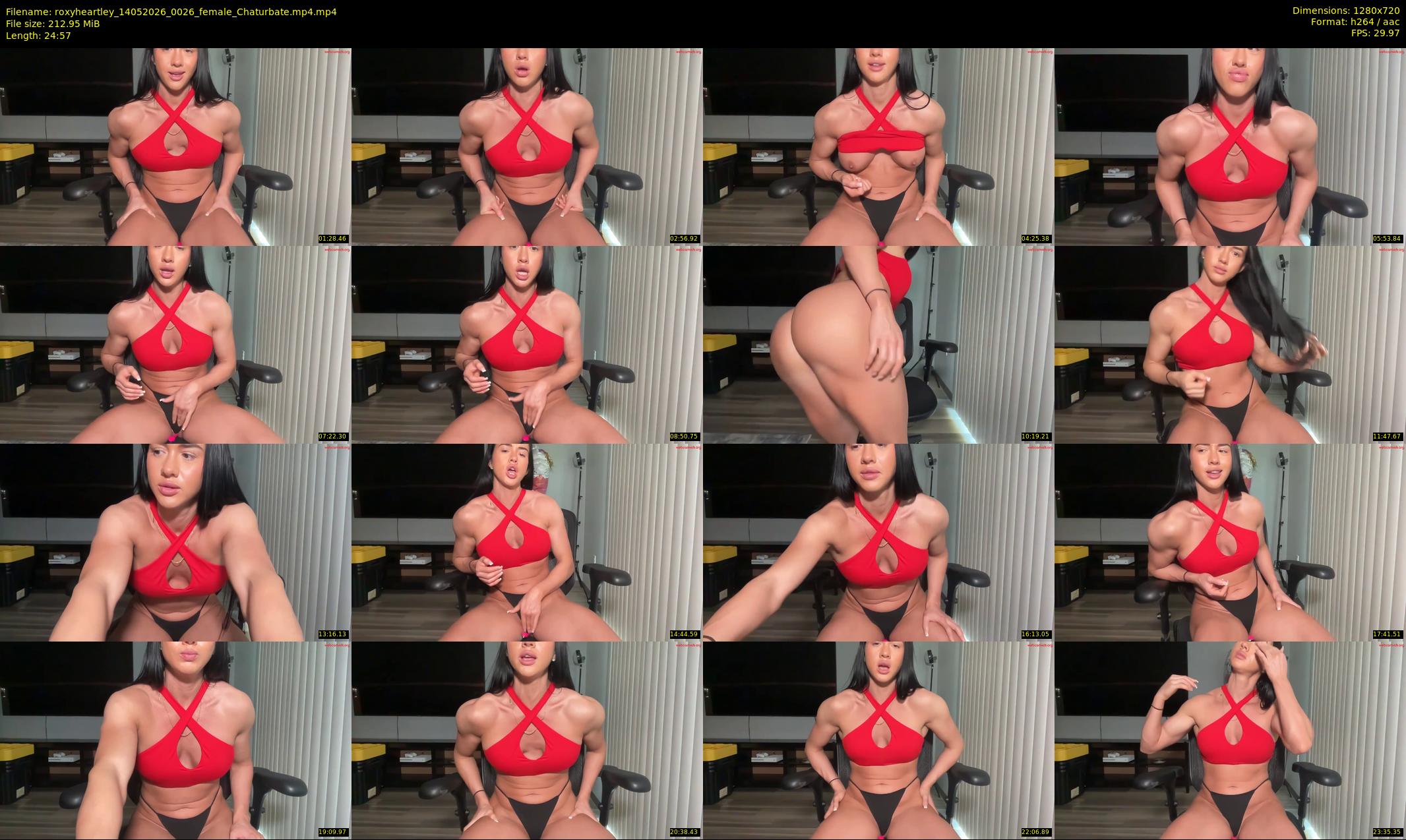 roxyheartley — 25 minute Chaturbate female cam show recording, 720p, May 14, 2026