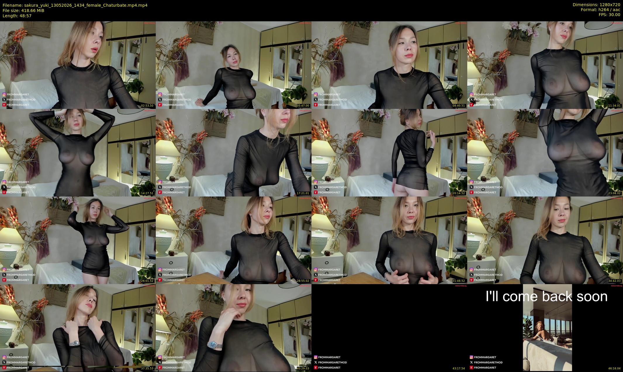sakura_yuki — 49 minute Chaturbate female cam show recording, 720p, May 13, 2026