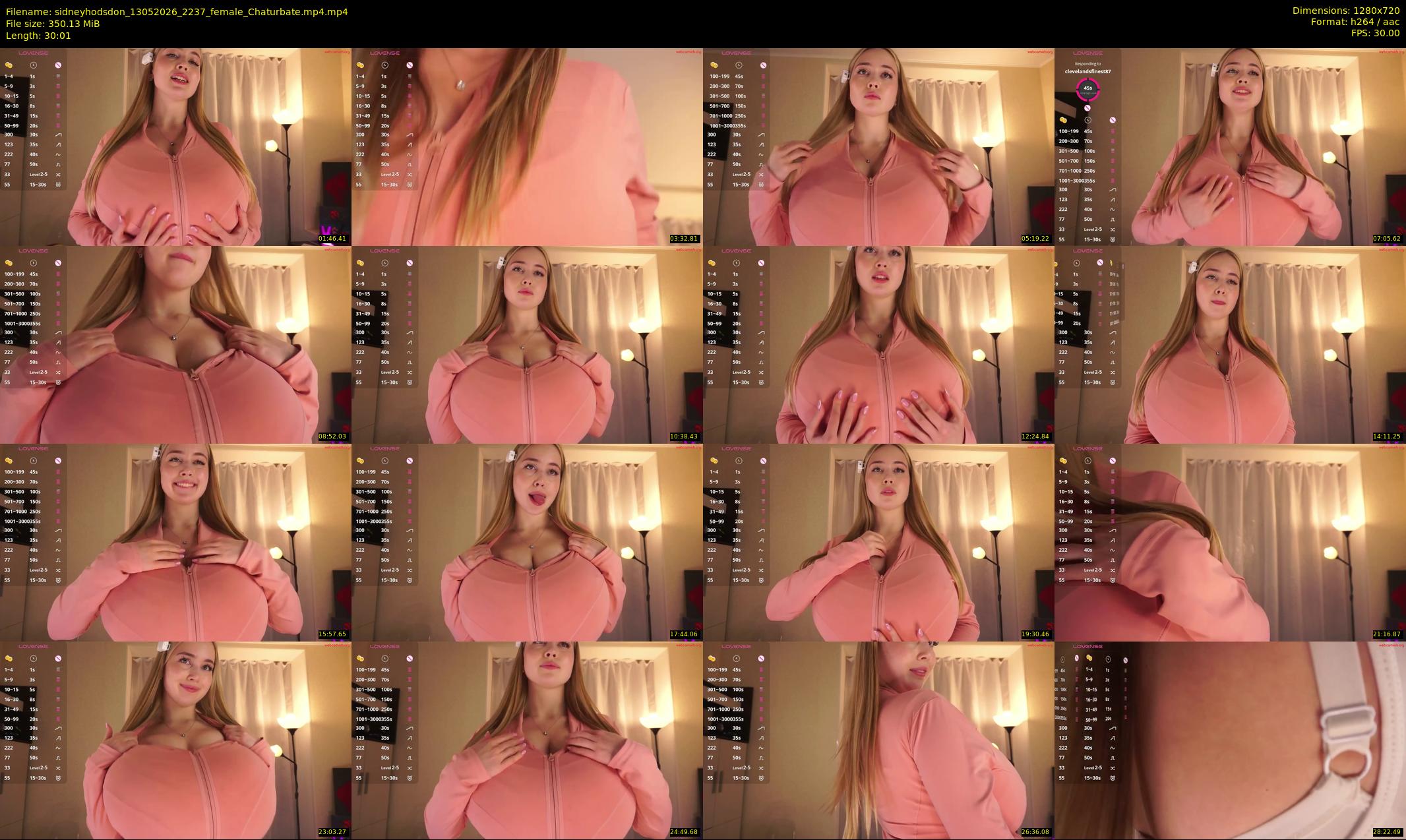 sidneyhodsdon — 31 minute Chaturbate female cam show recording, 720p, May 13, 2026