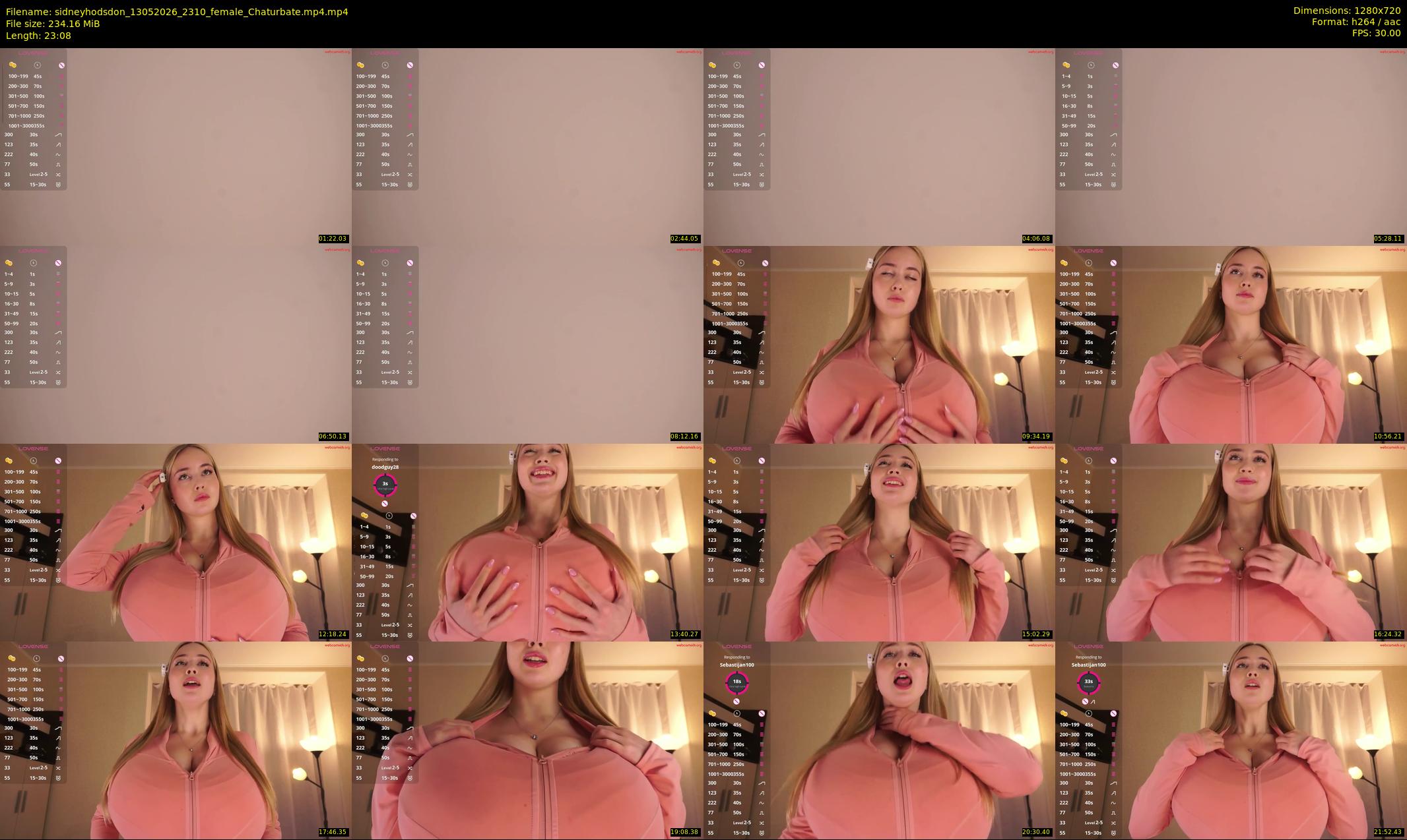 sidneyhodsdon — 24 minute Chaturbate female cam show recording, 720p, May 13, 2026