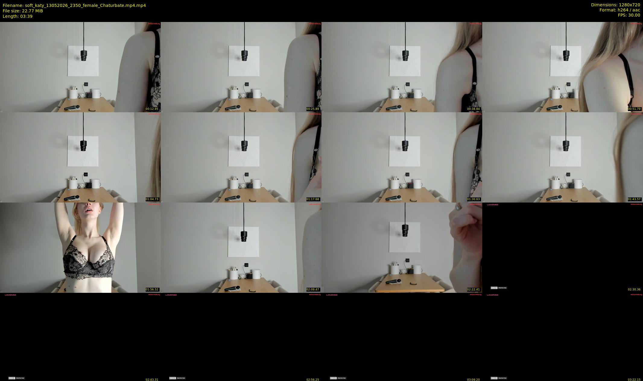 soft_katy — 4 minute Chaturbate female cam show recording, 720p, May 13, 2026