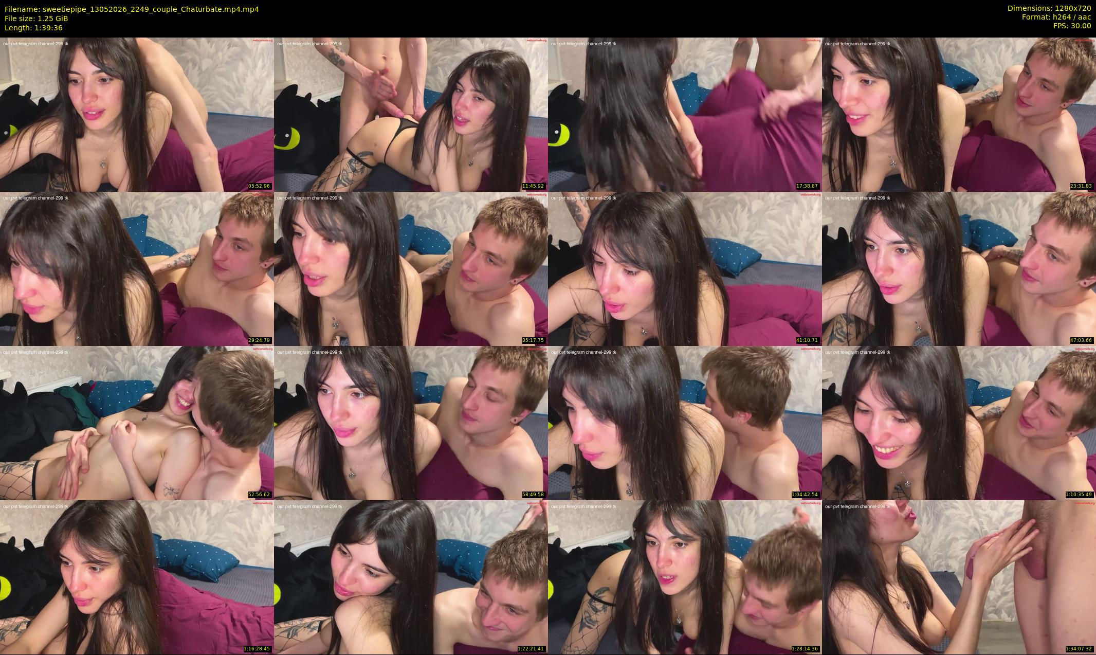 sweetiepipe — 100 minute Chaturbate couple cam show recording, 720p, May 13, 2026