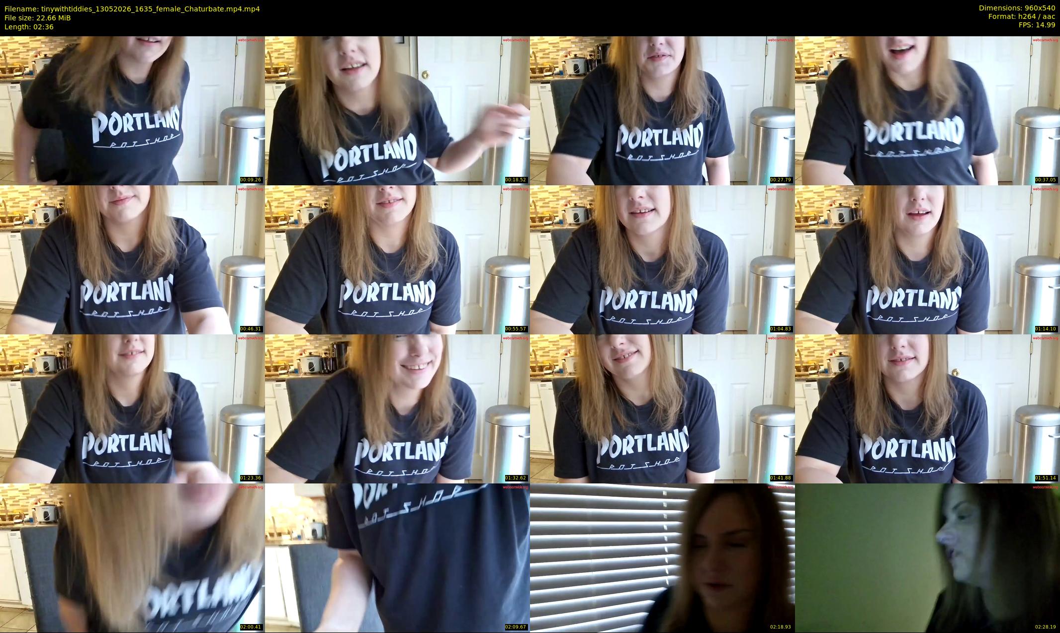 tinywithtiddies — 3 minute Chaturbate female cam show recording, 480p, May 13, 2026