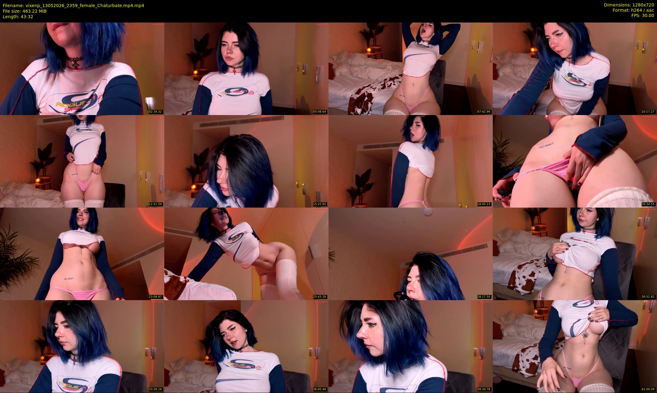 vixenp — 44 minute Chaturbate female cam show recording, 720p, May 13, 2026