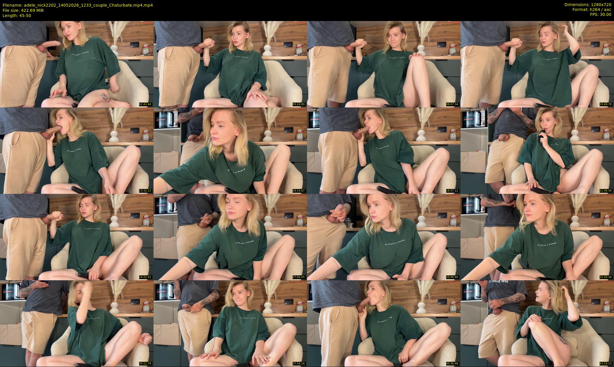 adele_nick2202 — 46 minute Chaturbate couple cam show recording, 720p, May 14, 2026