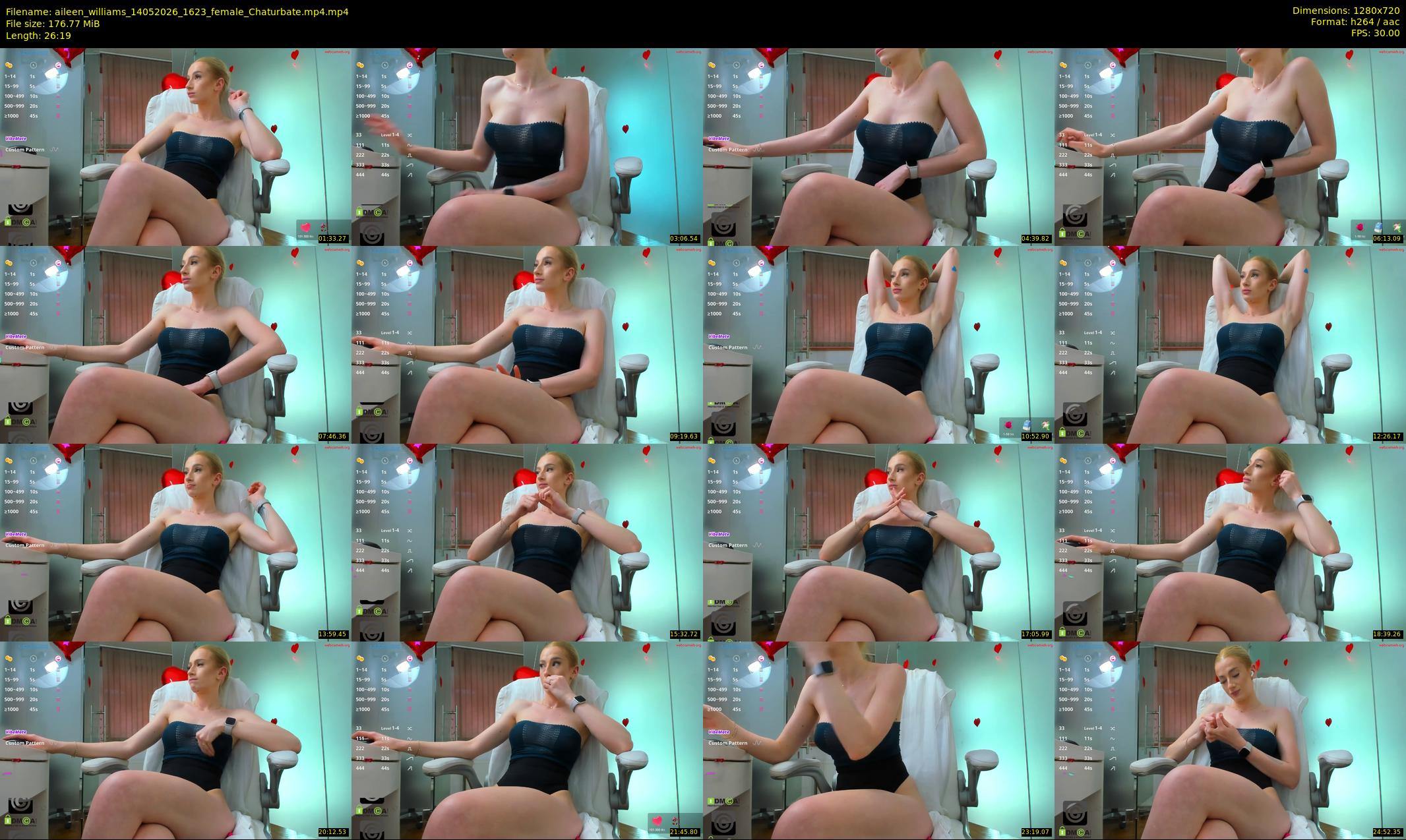 aileen_williams — 27 minute Chaturbate female cam show recording, 720p, May 14, 2026