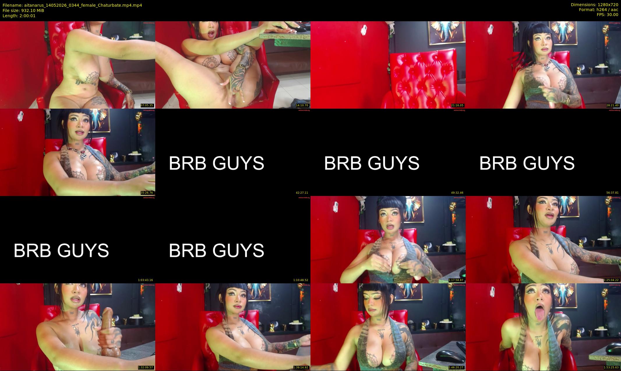 aitanarus — 121 minute Chaturbate female cam show recording, 720p, May 14, 2026