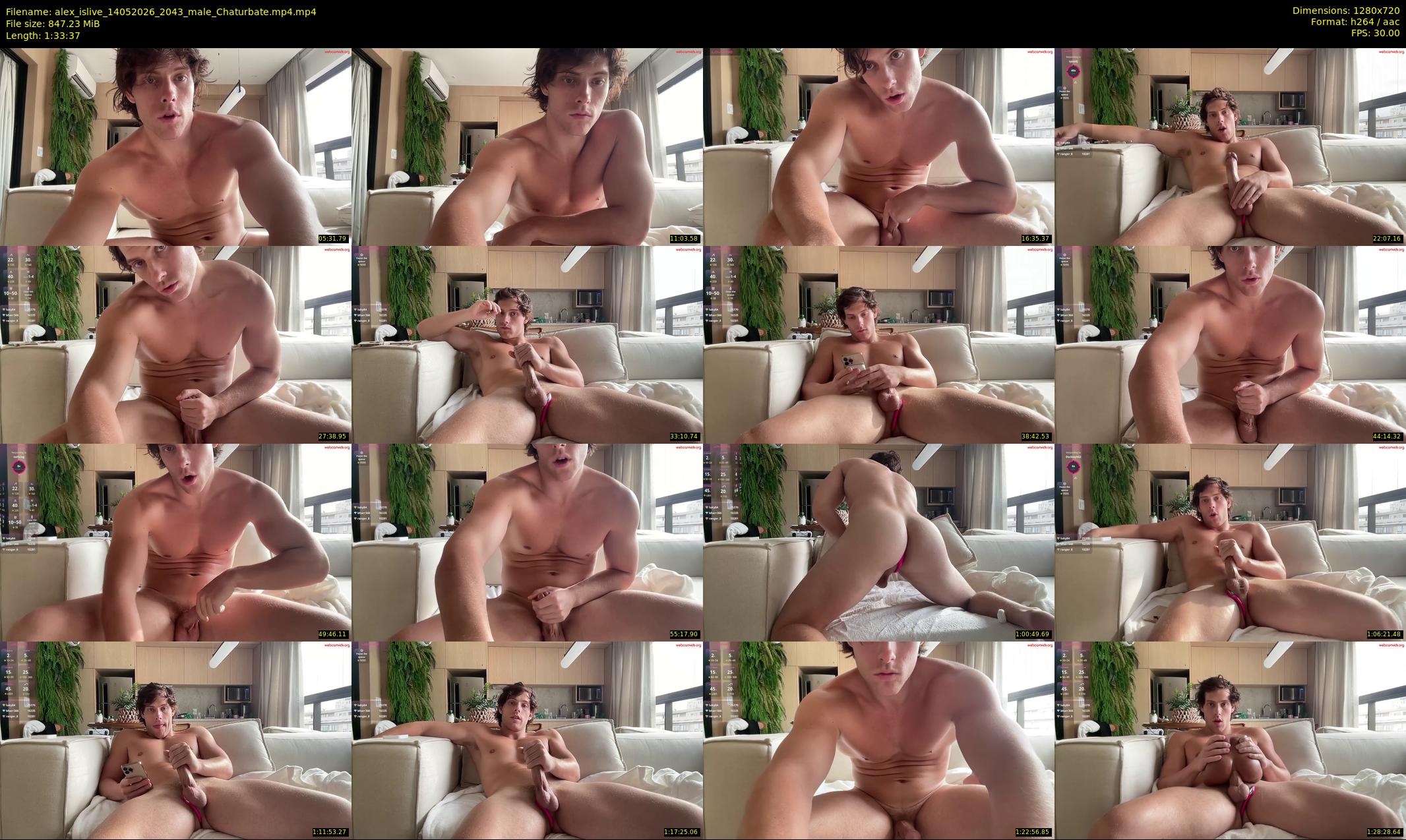 alex_islive — 94 minute Chaturbate male cam show recording, 720p, May 14, 2026