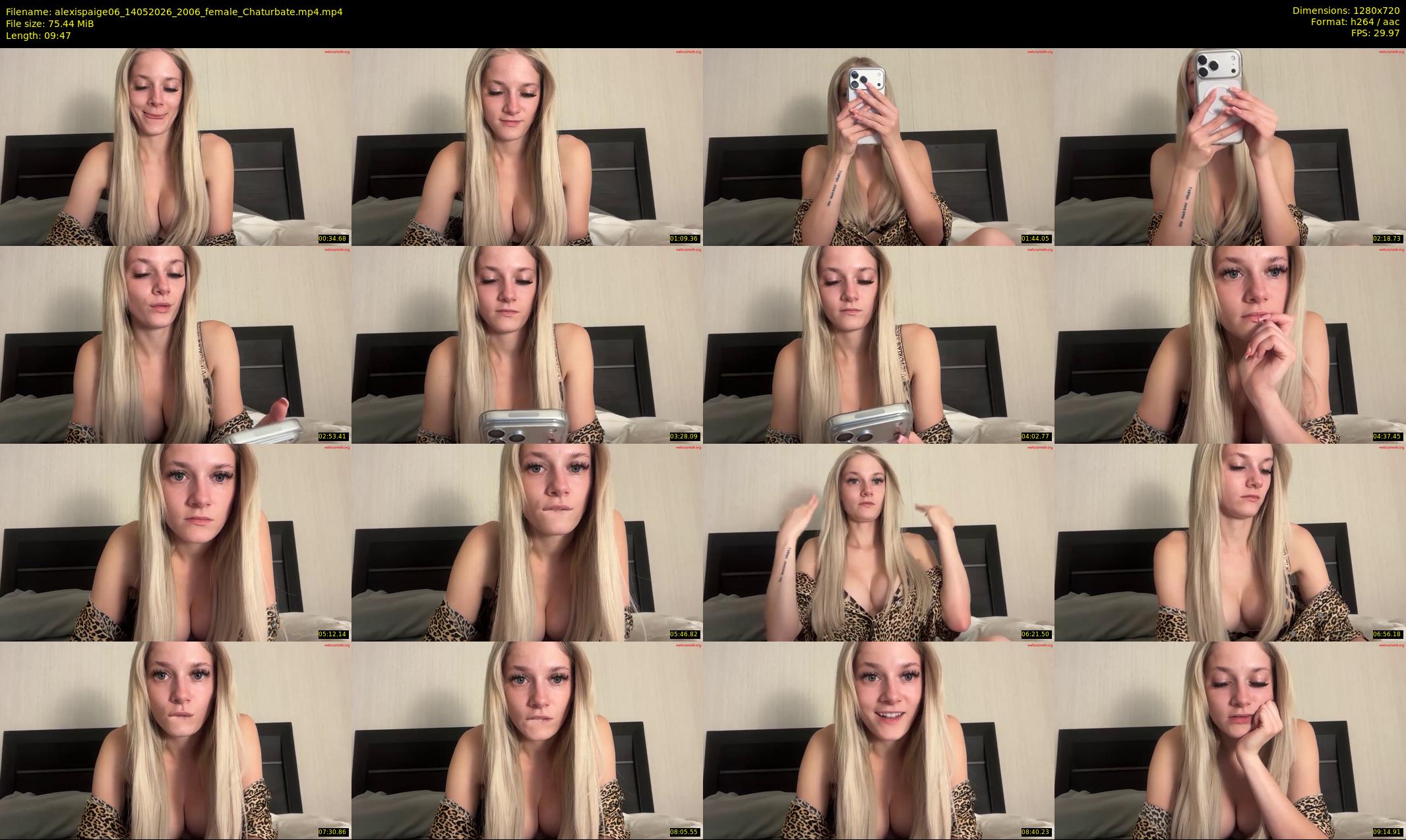 alexispaige06 — 10 minute Chaturbate female cam show recording, 720p, May 14, 2026