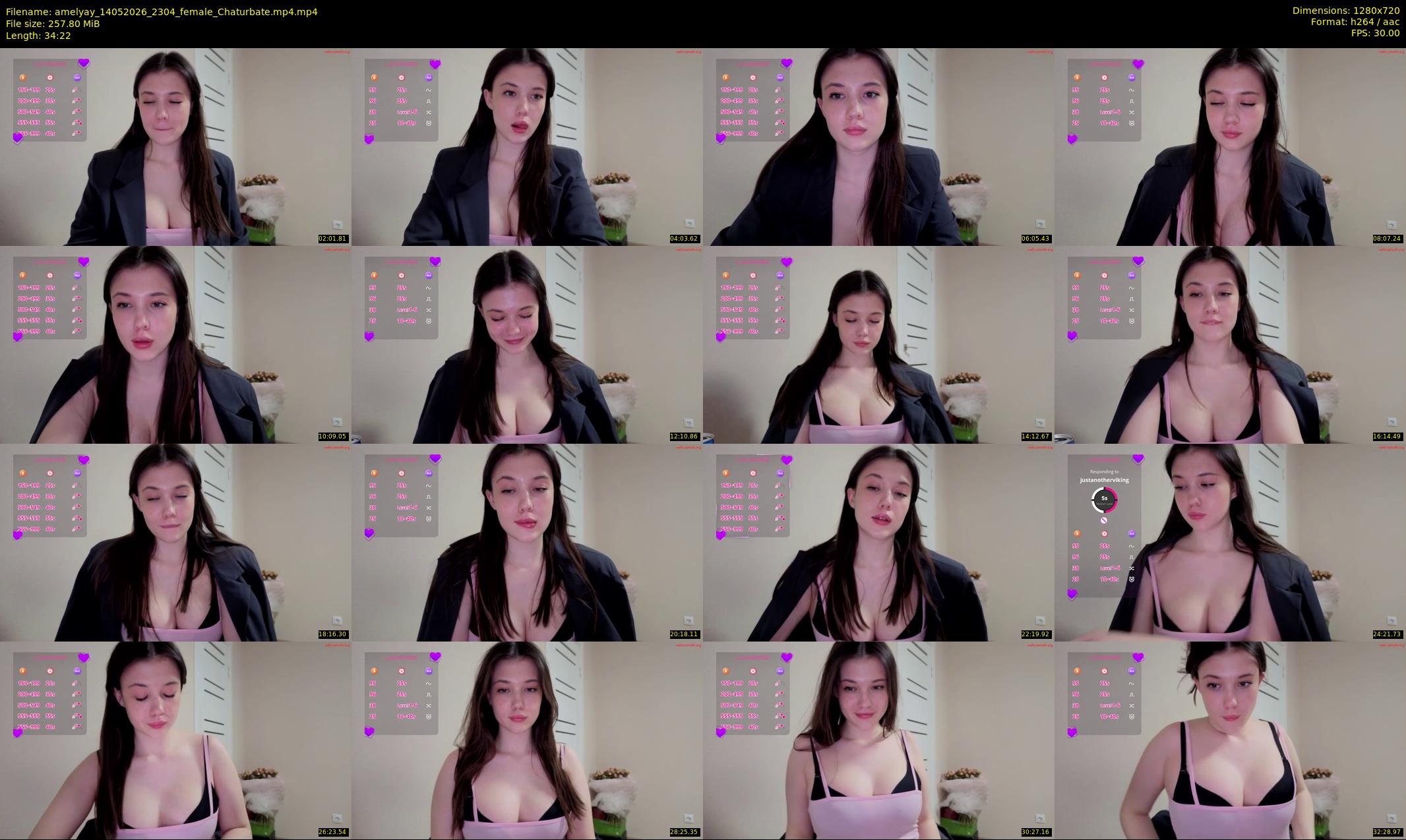 amelyay — 35 minute Chaturbate female cam show recording, 720p, May 14, 2026