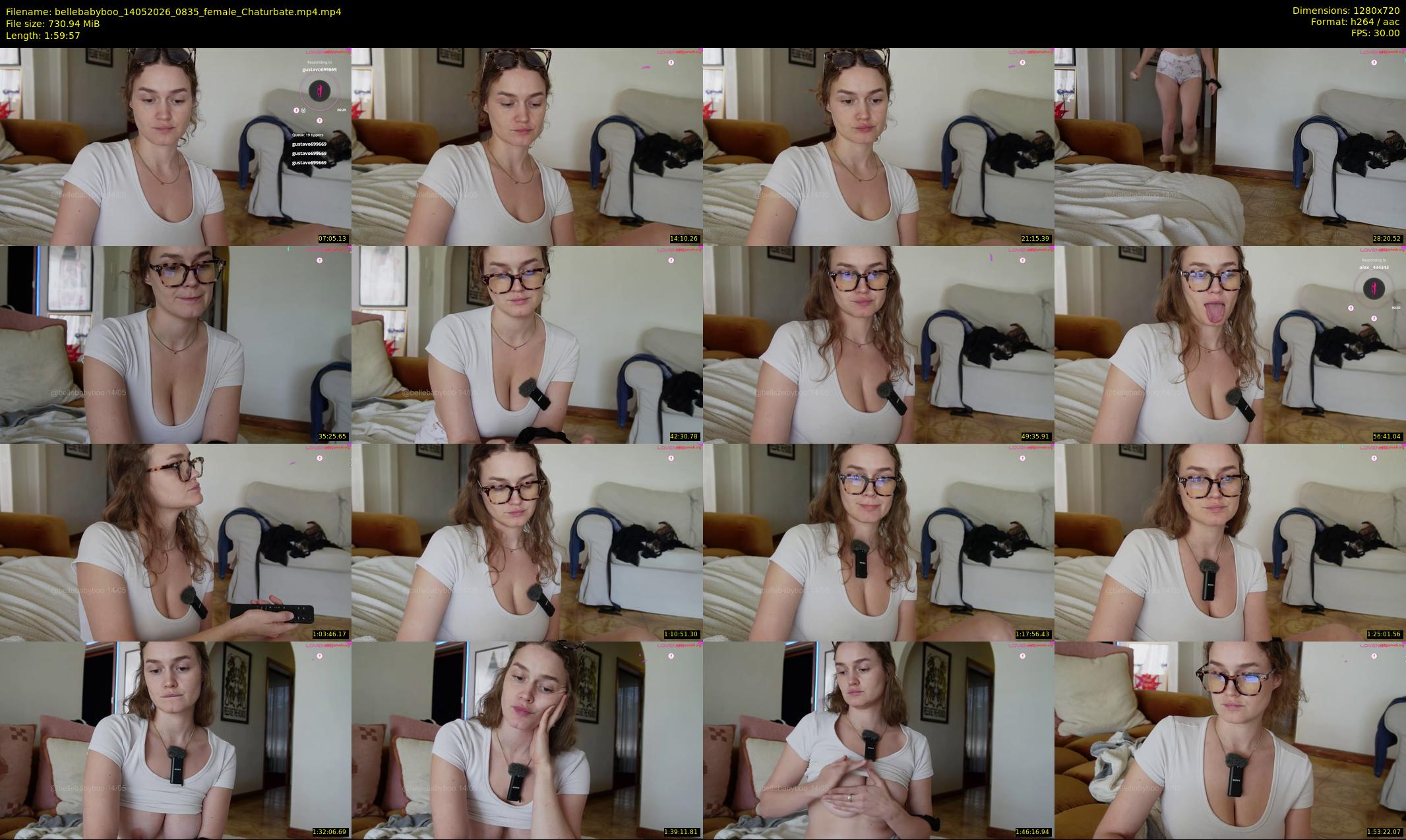 bellebabyboo — 120 minute Chaturbate female cam show recording, 720p, May 14, 2026