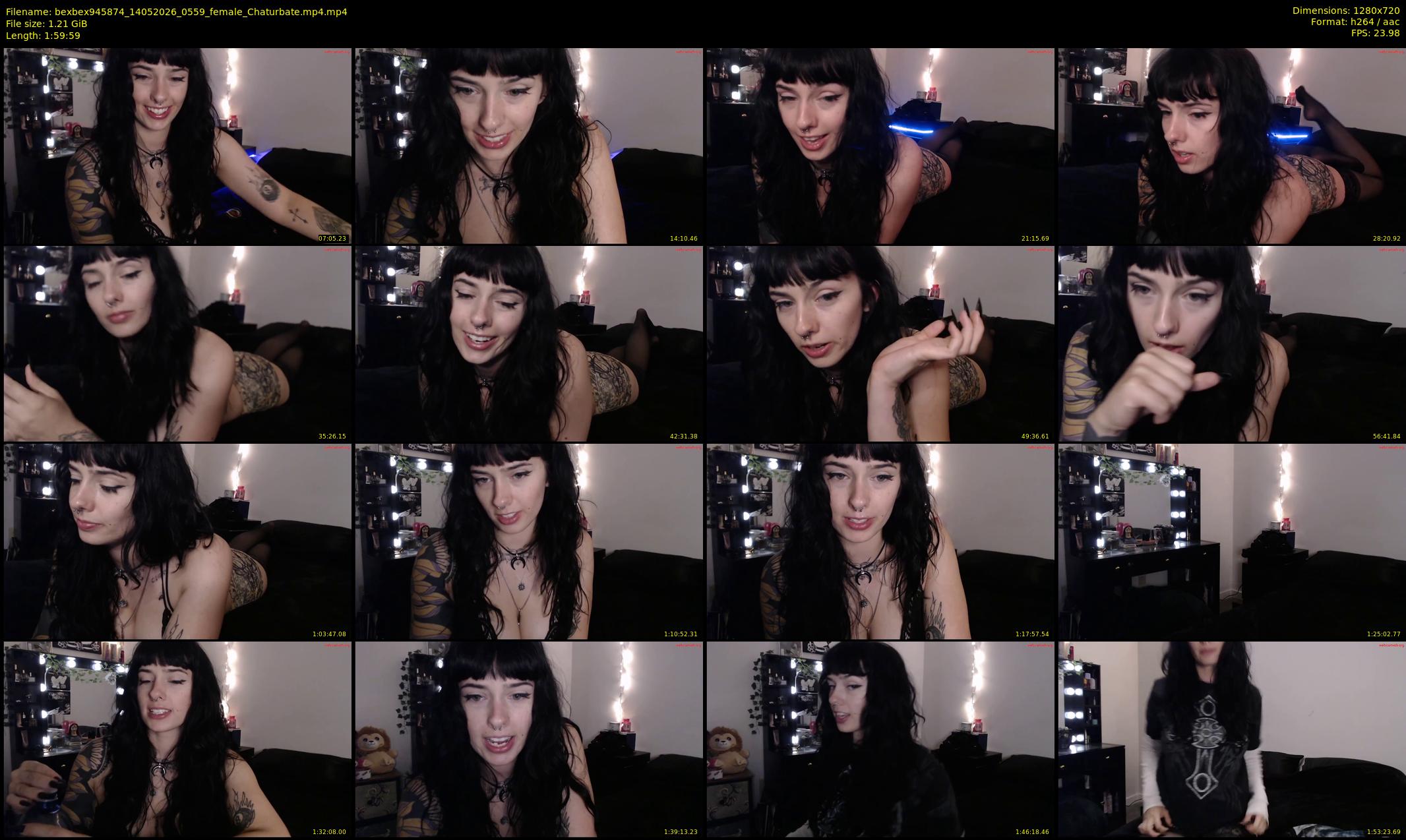 bexbex945874 — 120 minute Chaturbate female cam show recording, 720p, May 14, 2026