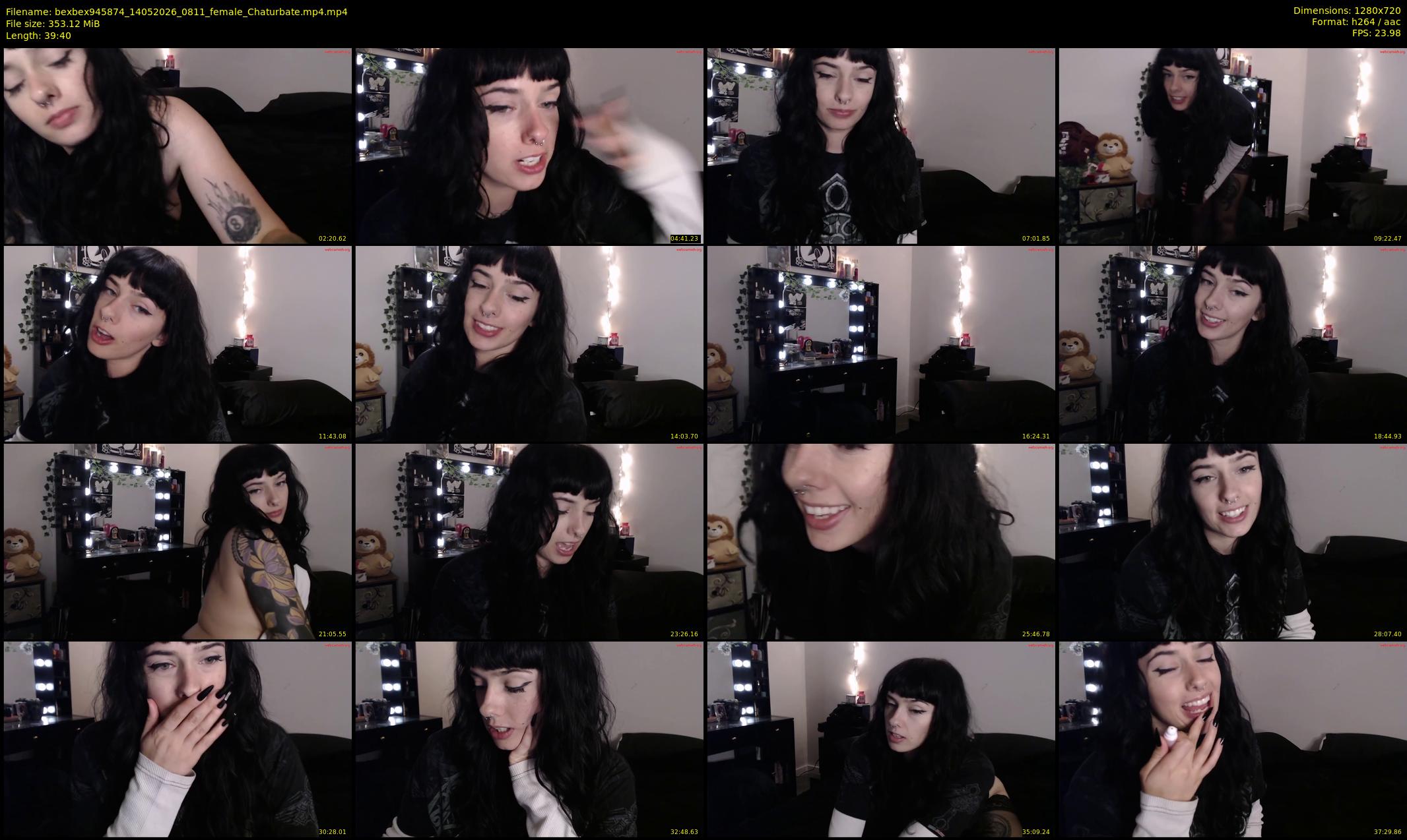 bexbex945874 — 41 minute Chaturbate female cam show recording, 720p, May 14, 2026