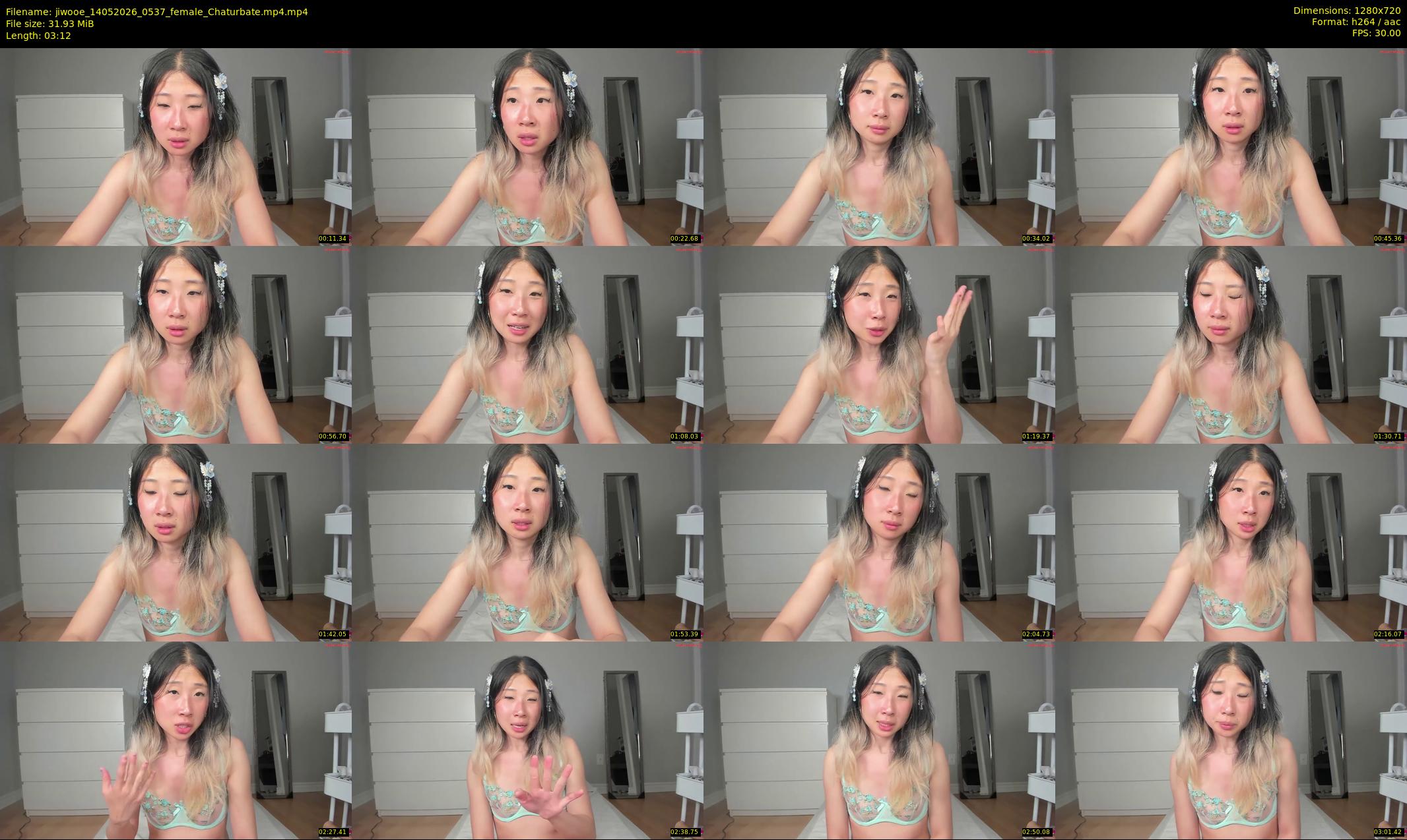 jiwooe — 4 minute Chaturbate female cam show recording, 720p, May 14, 2026