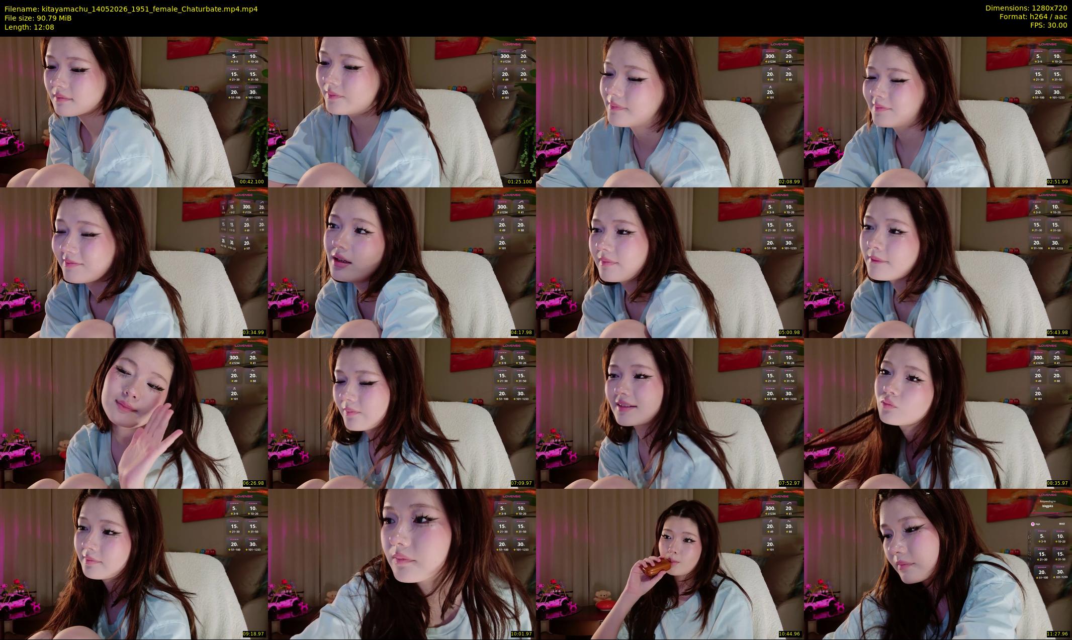 kitayamachu — 13 minute Chaturbate female cam show recording, 720p, May 14, 2026