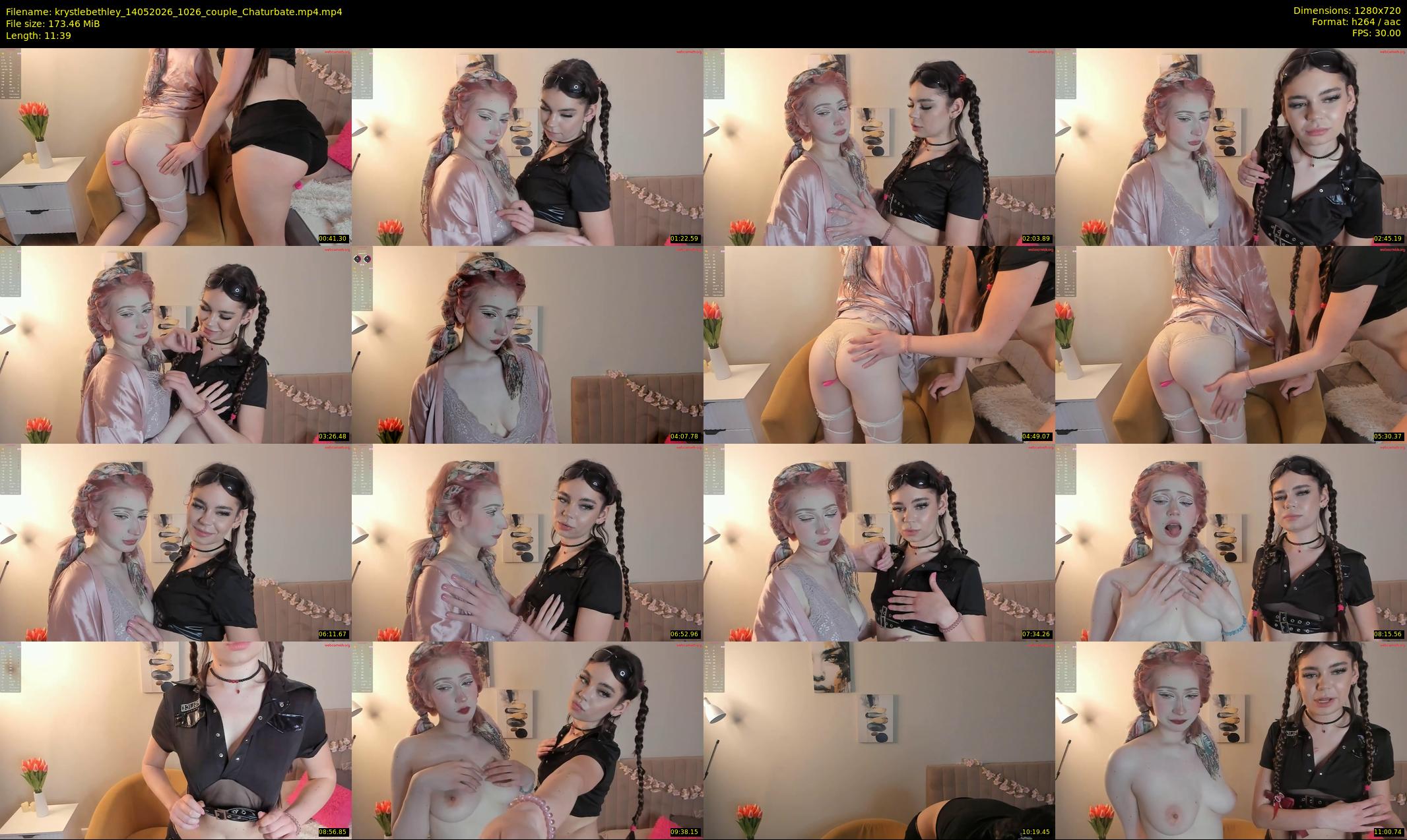 krystlebethley — 12 minute Chaturbate couple cam show recording, 720p, May 14, 2026