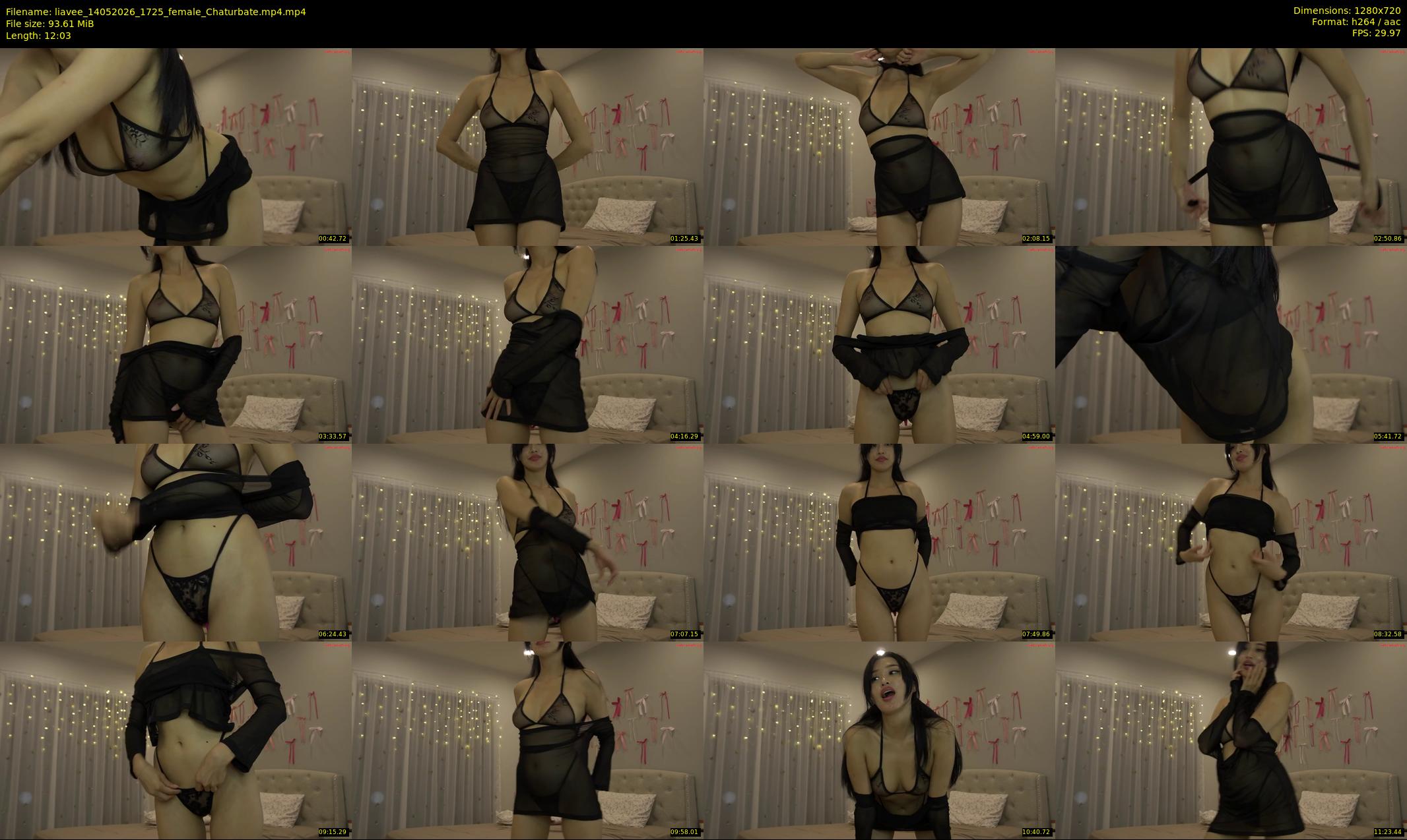 liavee — 13 minute Chaturbate female cam show recording, 720p, May 14, 2026