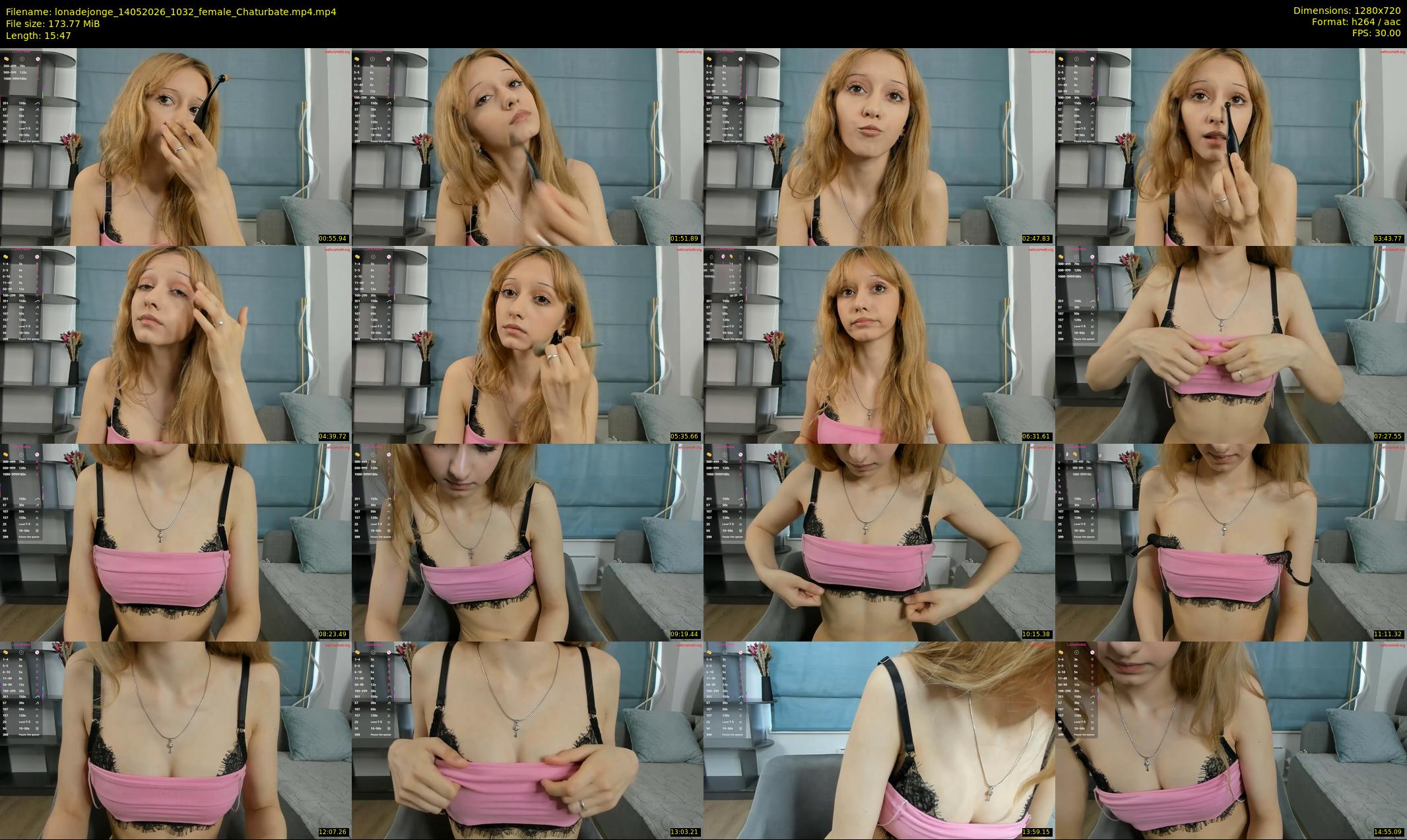 lonadejonge — 16 minute Chaturbate female cam show recording, 720p, May 14, 2026